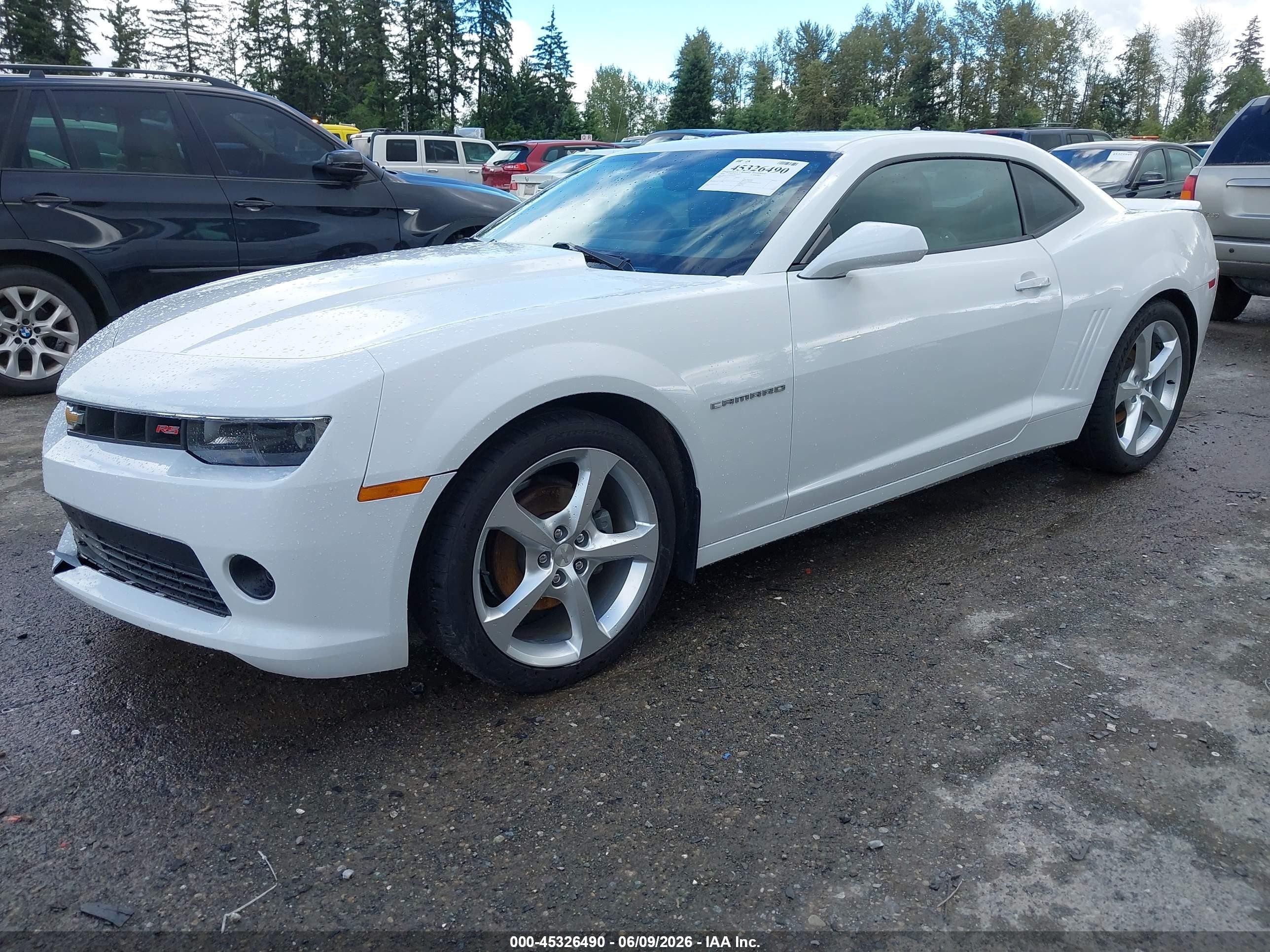 2015 Chevrolet Camaro 2lt White vin: 2G1FF1E30F9292693