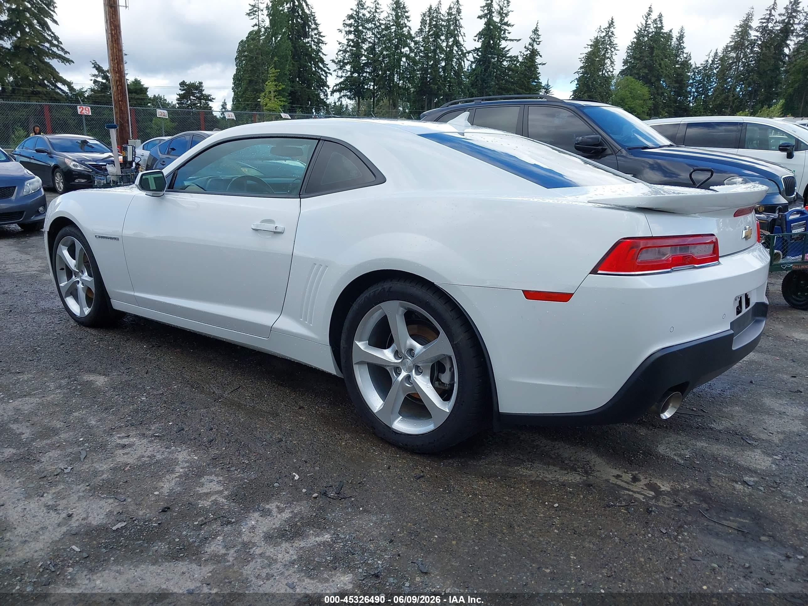 2015 Chevrolet Camaro 2lt White vin: 2G1FF1E30F9292693