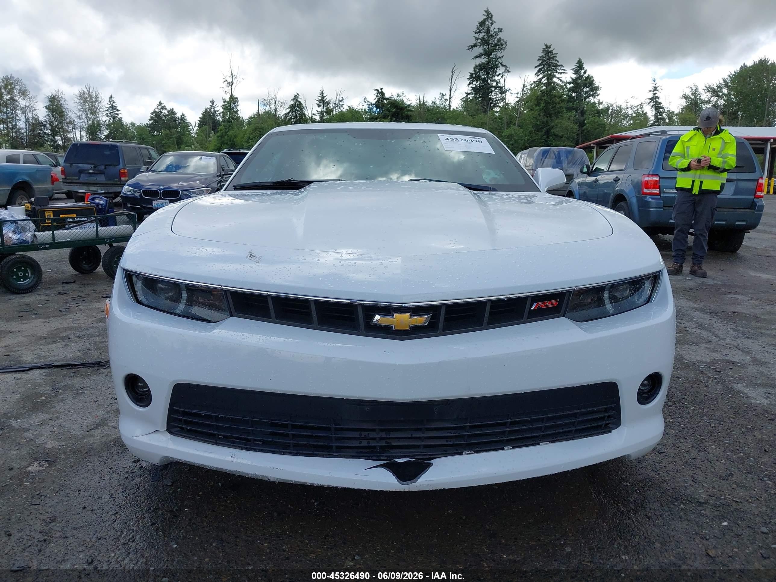 2015 Chevrolet Camaro 2lt White vin: 2G1FF1E30F9292693