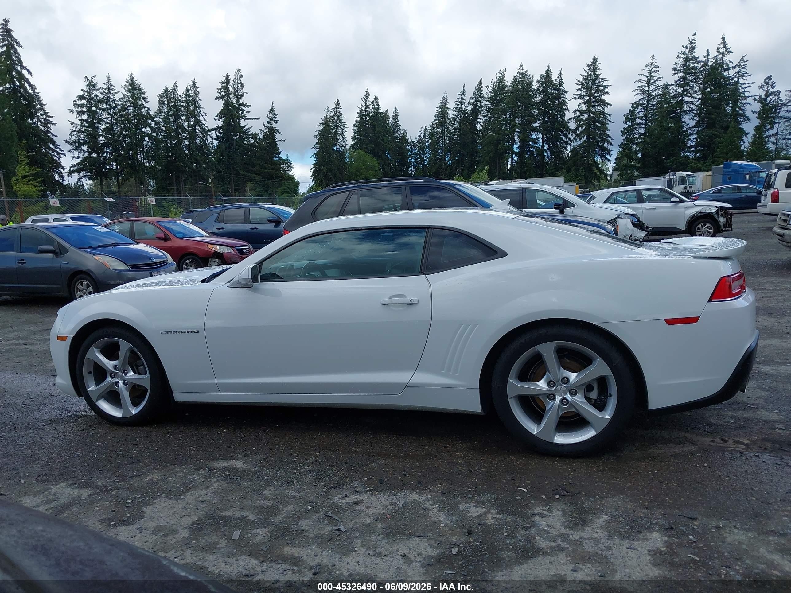 2015 Chevrolet Camaro 2lt White vin: 2G1FF1E30F9292693