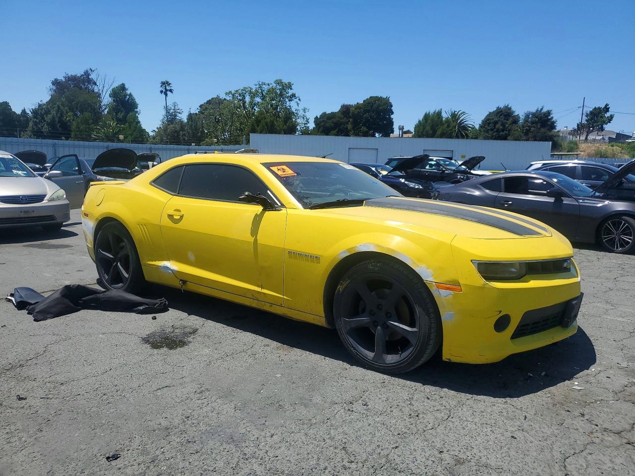 2015 Chevrolet Camaro Lt Желтый vin: 2G1FF1E30F9294511