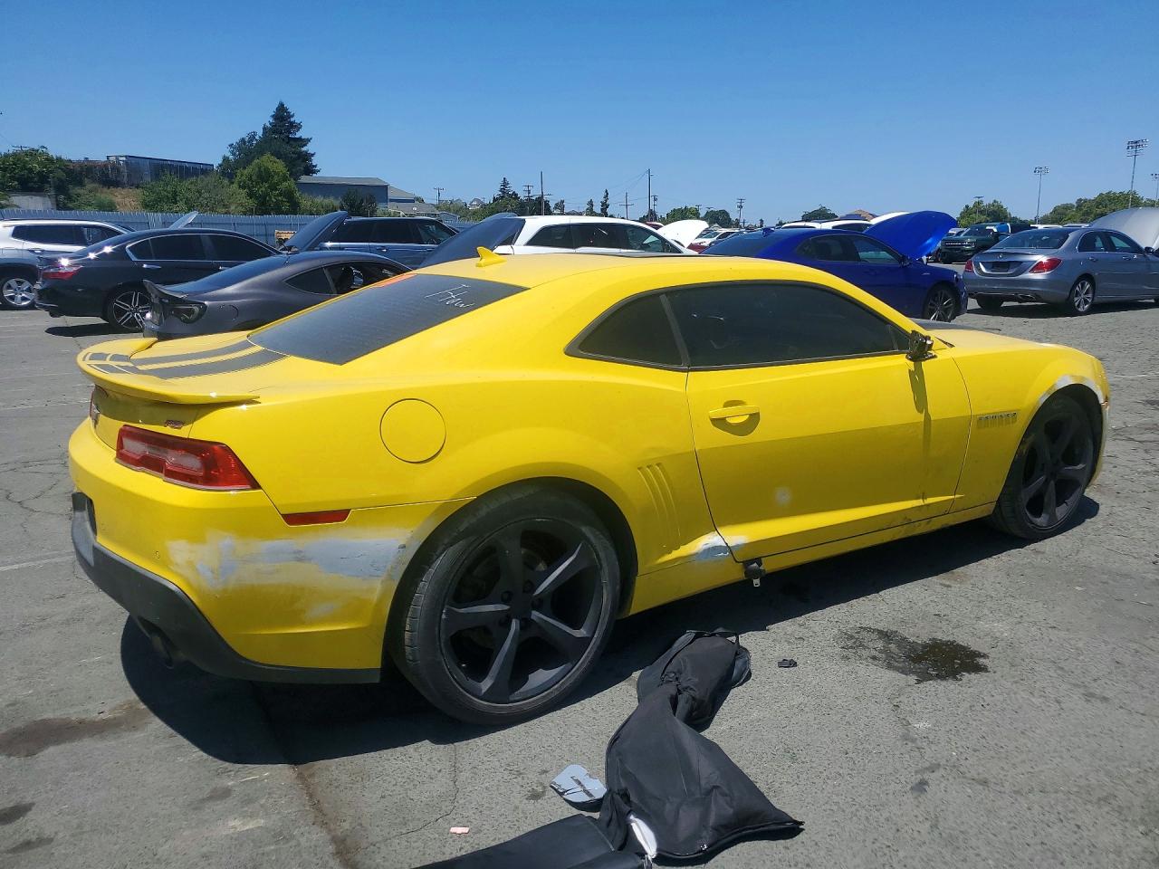 2015 Chevrolet Camaro Lt Желтый vin: 2G1FF1E30F9294511