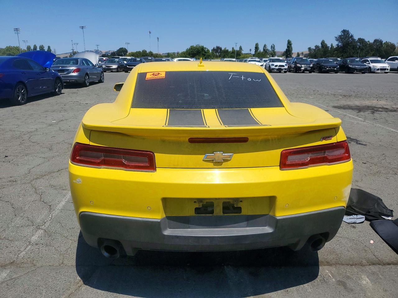 2015 Chevrolet Camaro Lt Желтый vin: 2G1FF1E30F9294511