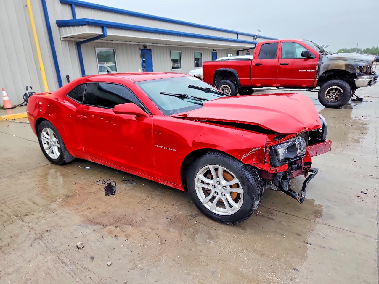 2013 Chevrolet Camaro Lt Red vin: 2G1FF1E31D9161740