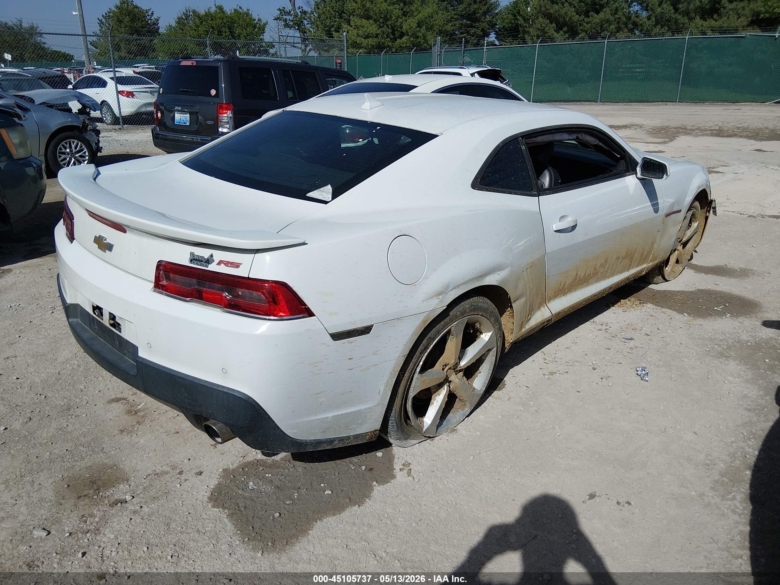 2015 Chevrolet Camaro 2lt White vin: 2G1FF1E31F9155505