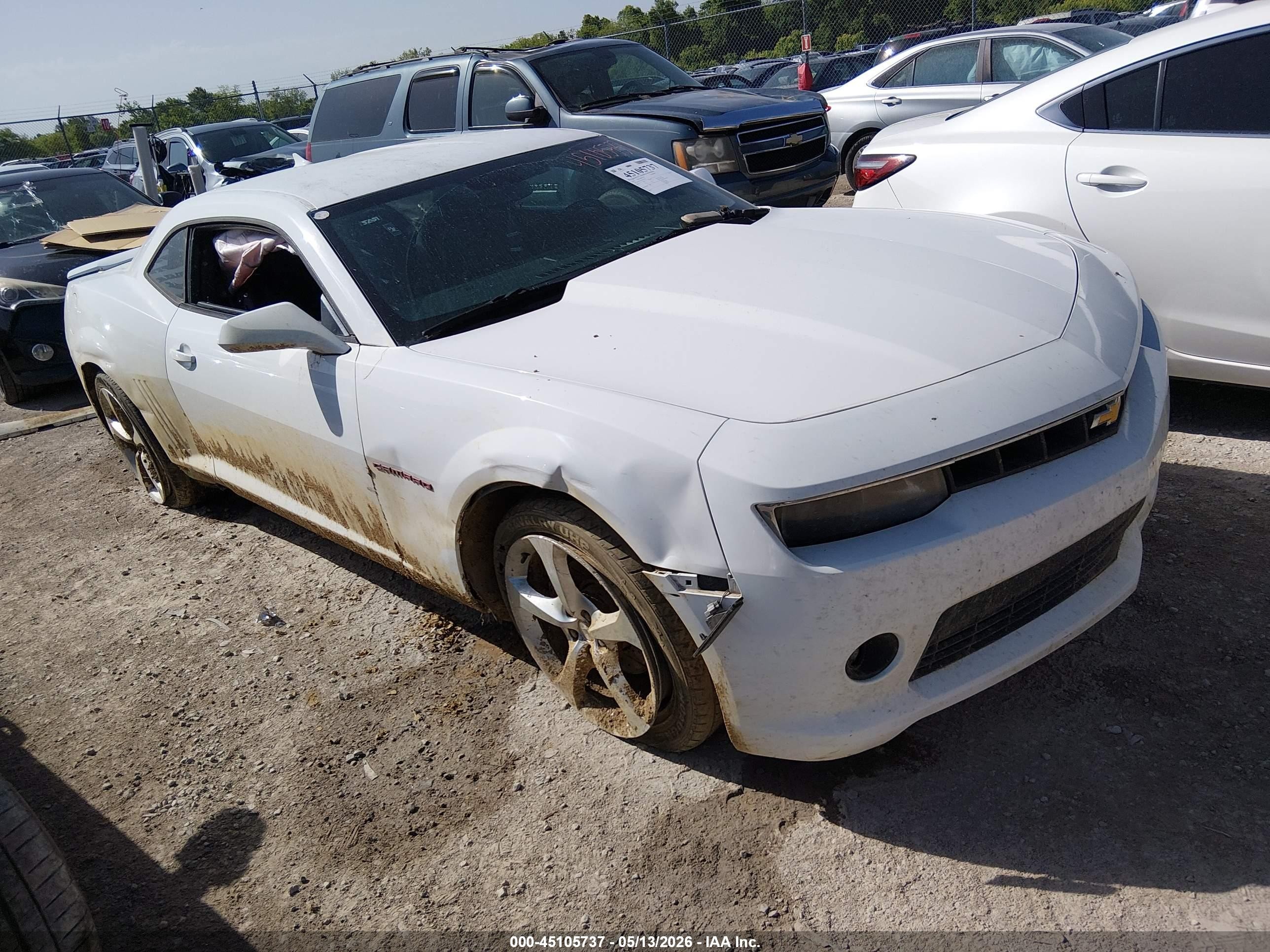 2015 Chevrolet Camaro 2lt White vin: 2G1FF1E31F9155505