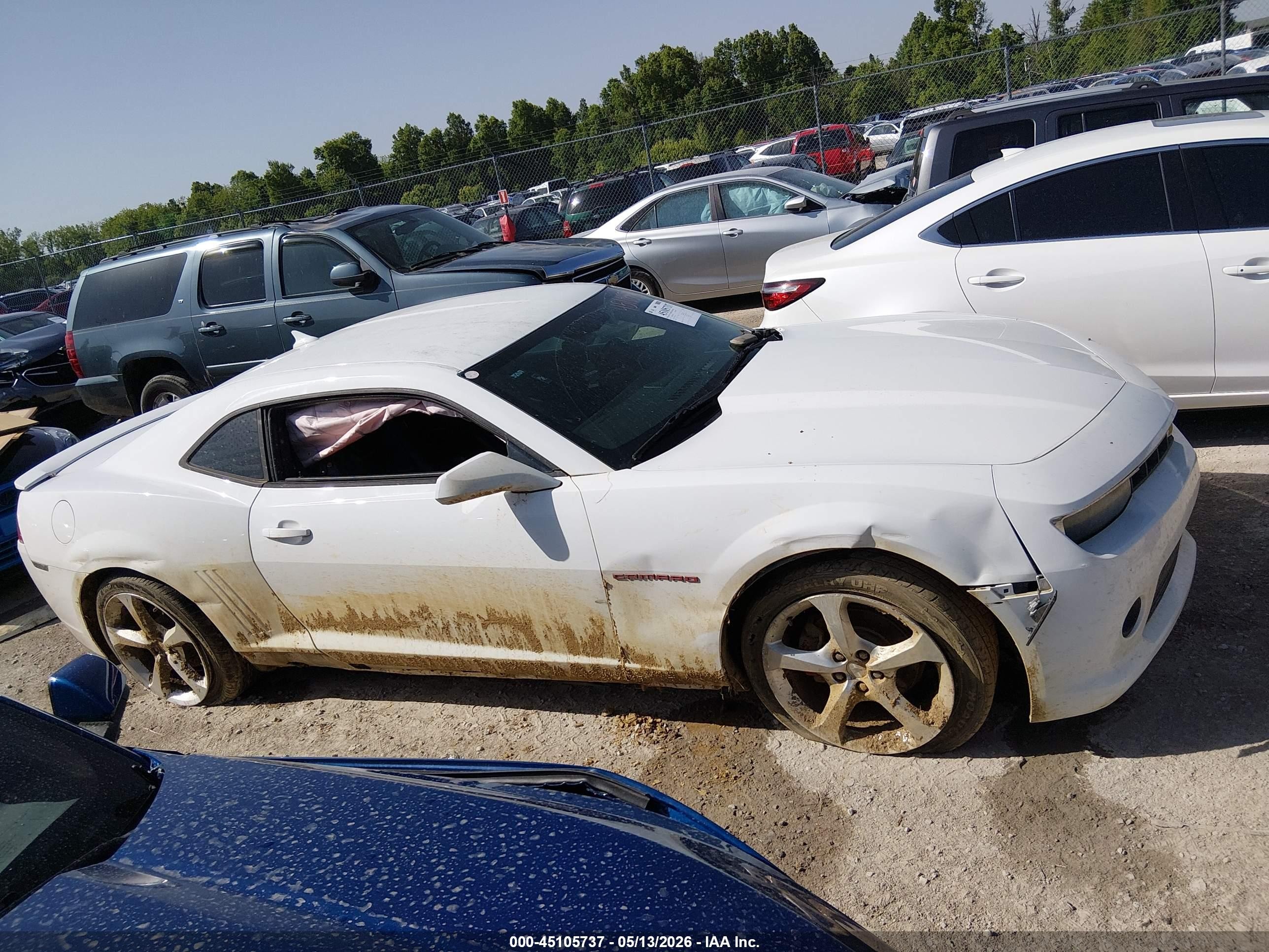 2015 Chevrolet Camaro 2lt White vin: 2G1FF1E31F9155505