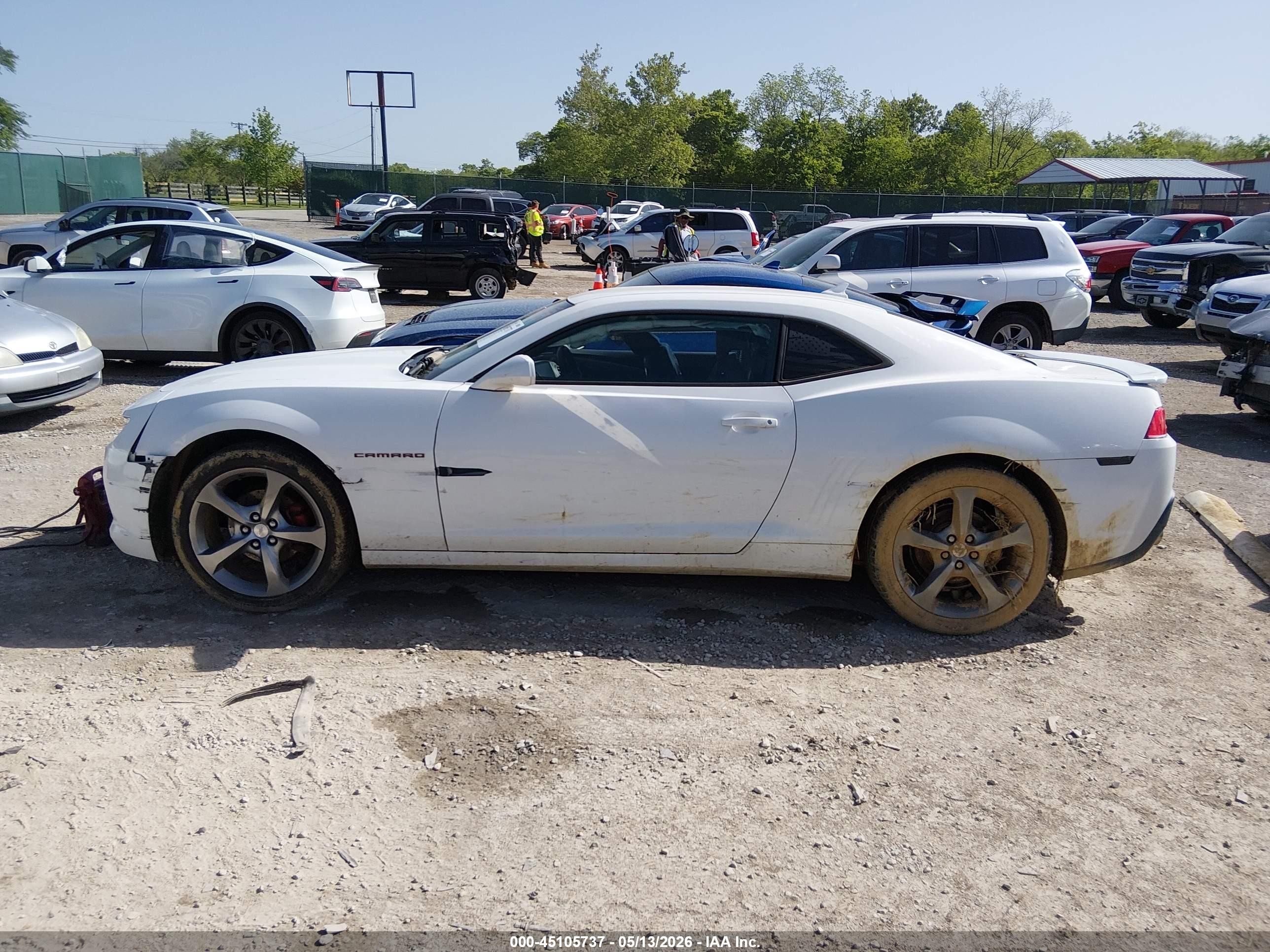 2015 Chevrolet Camaro 2lt White vin: 2G1FF1E31F9155505