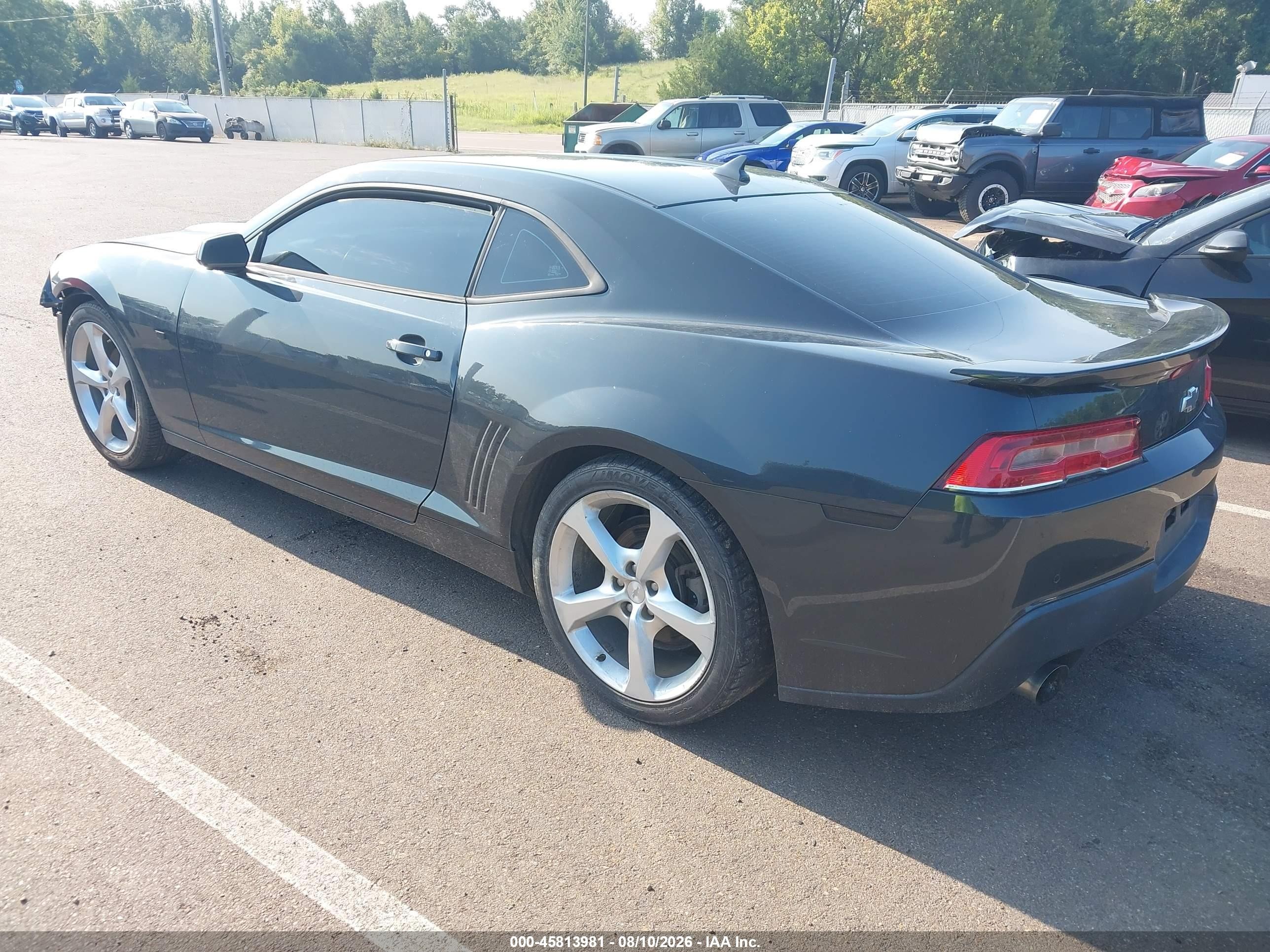 2015 Chevrolet Camaro 2lt Серый vin: 2G1FF1E31F9270329
