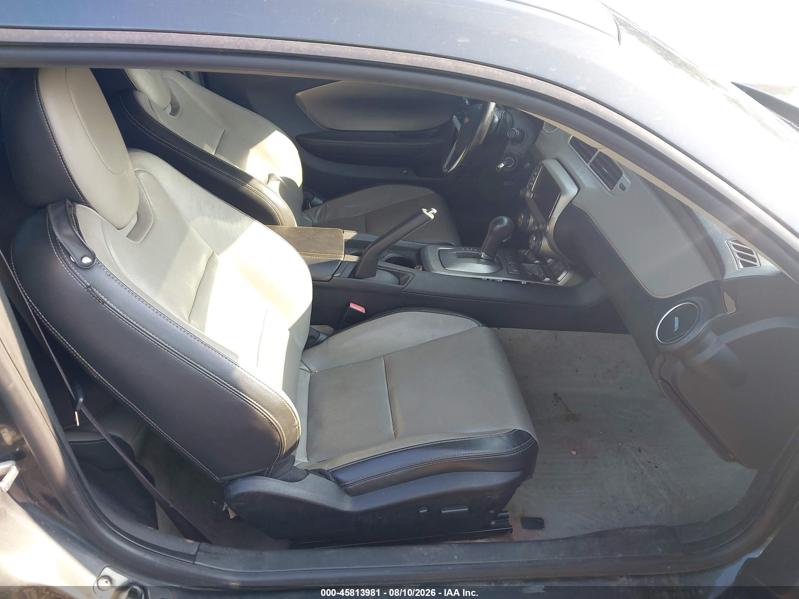 2015 Chevrolet Camaro 2lt Серый vin: 2G1FF1E31F9270329
