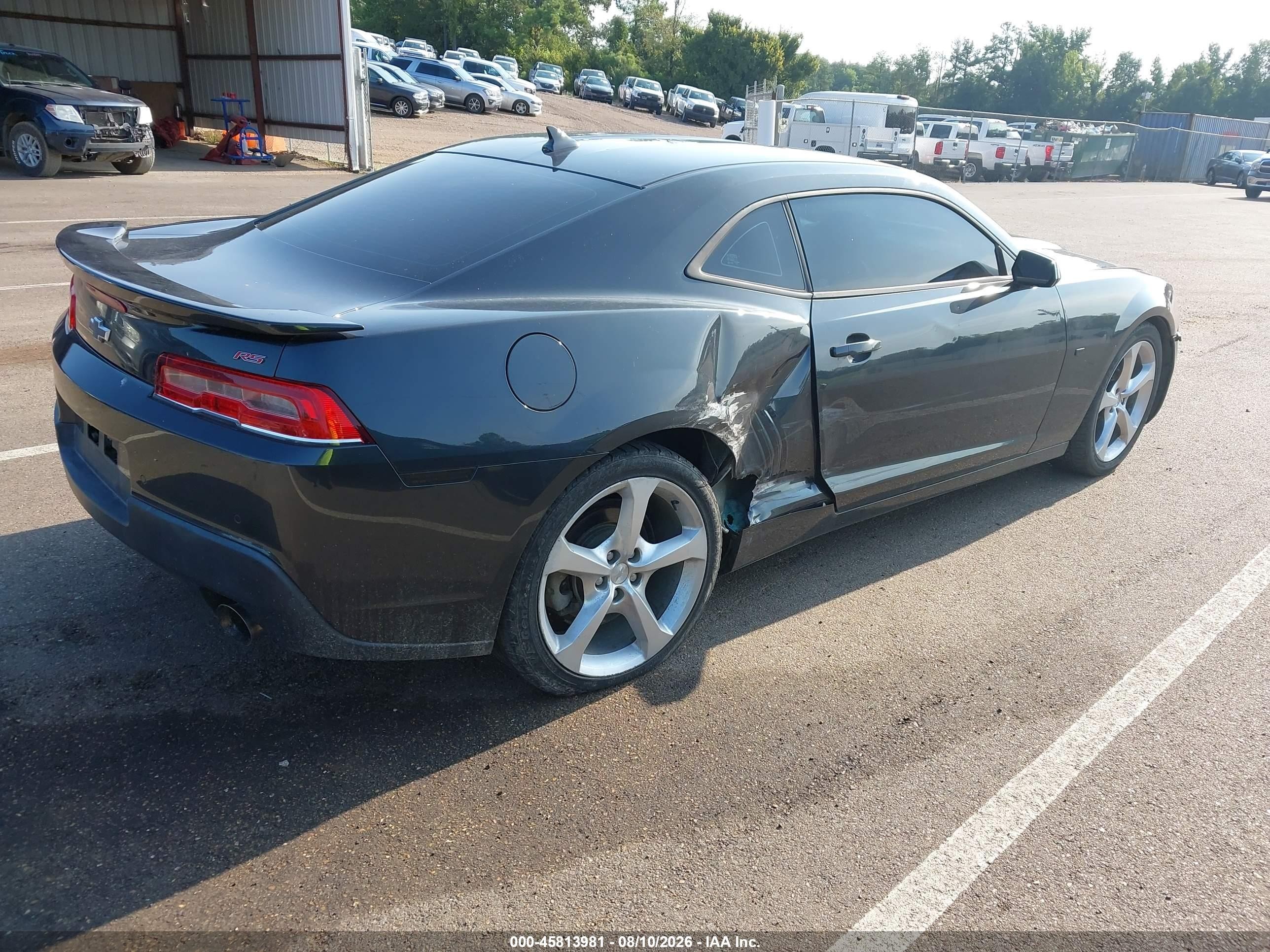 2015 Chevrolet Camaro 2lt Серый vin: 2G1FF1E31F9270329