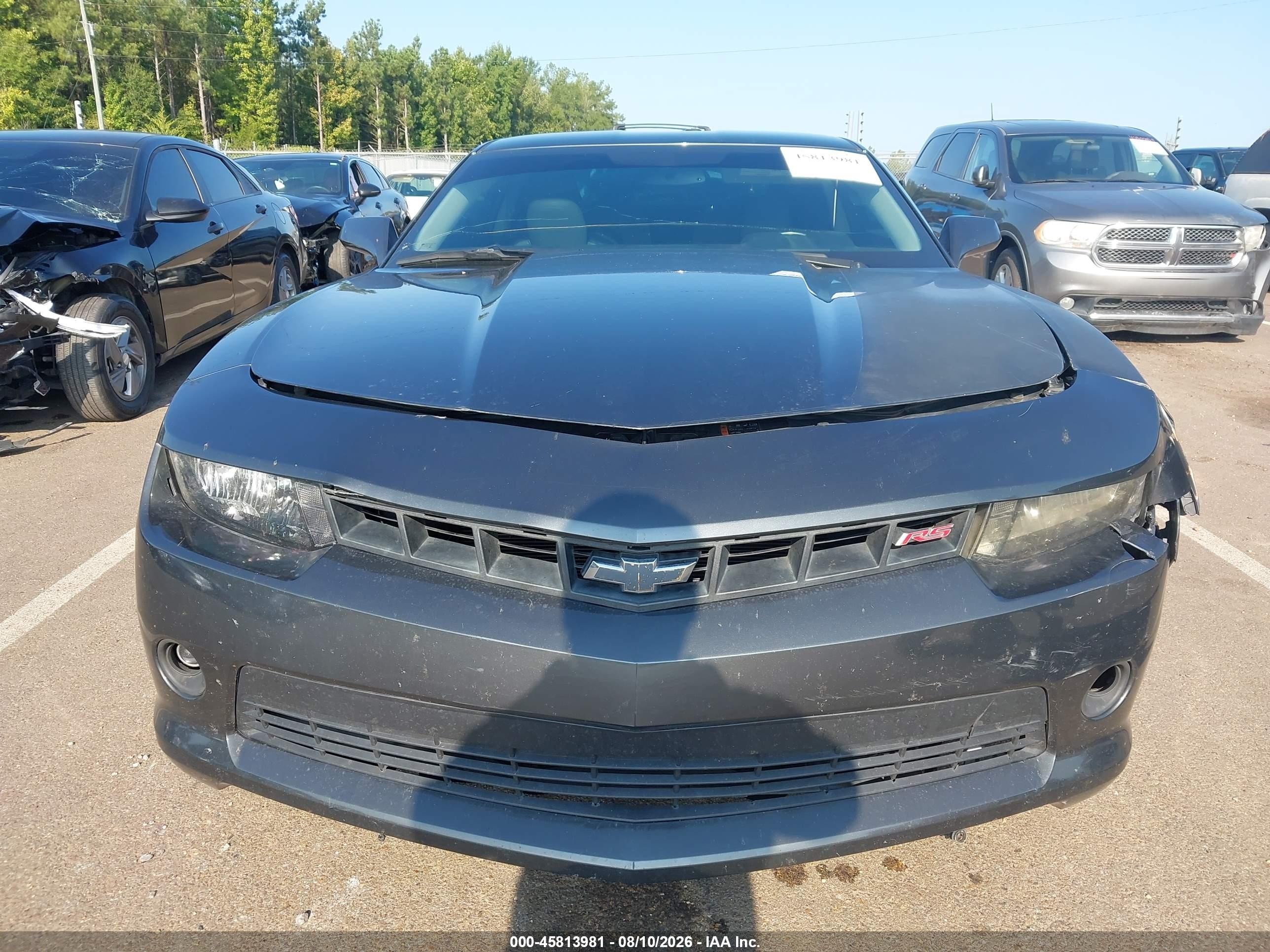 2015 Chevrolet Camaro 2lt Серый vin: 2G1FF1E31F9270329