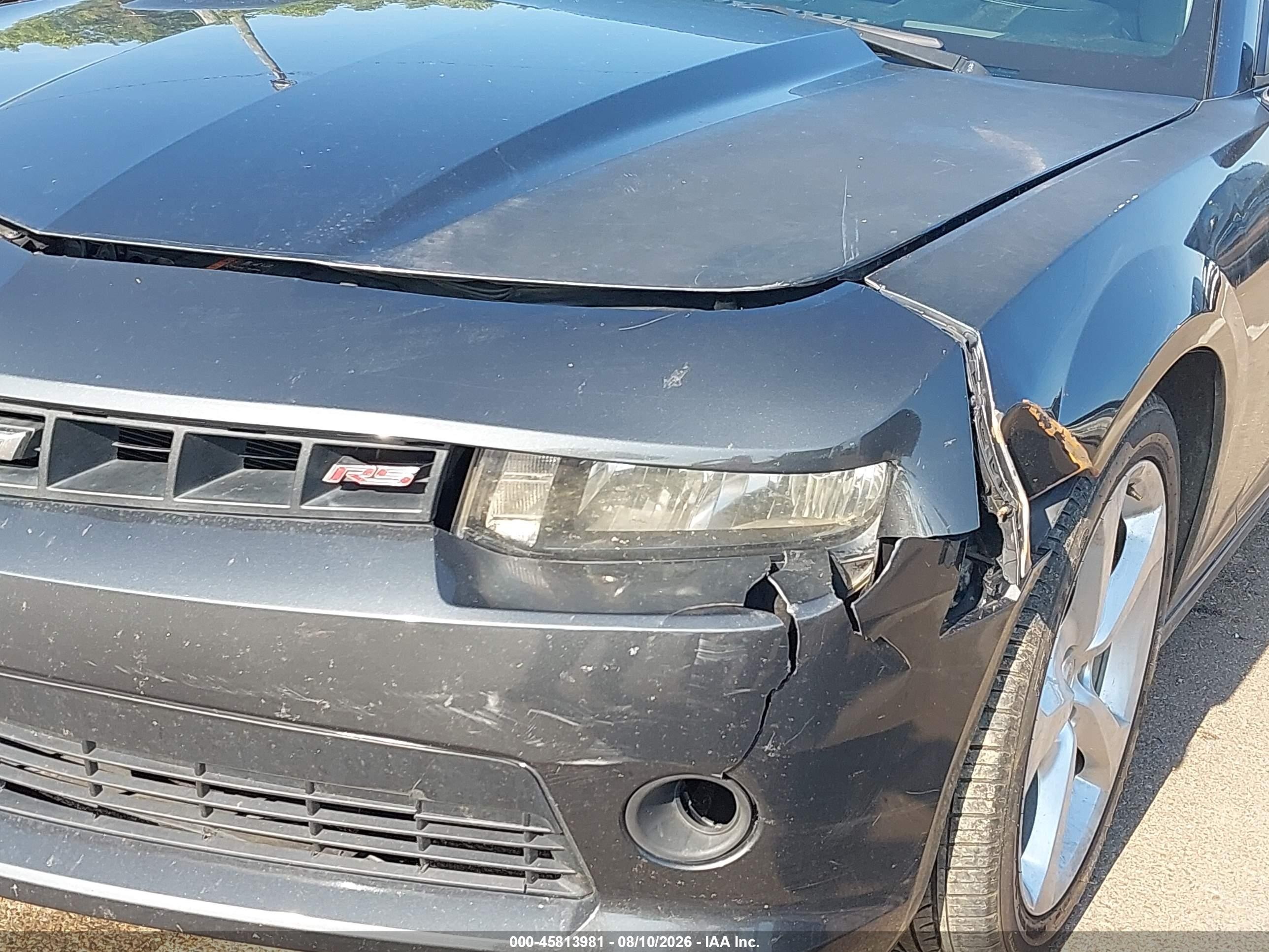 2015 Chevrolet Camaro 2lt Серый vin: 2G1FF1E31F9270329