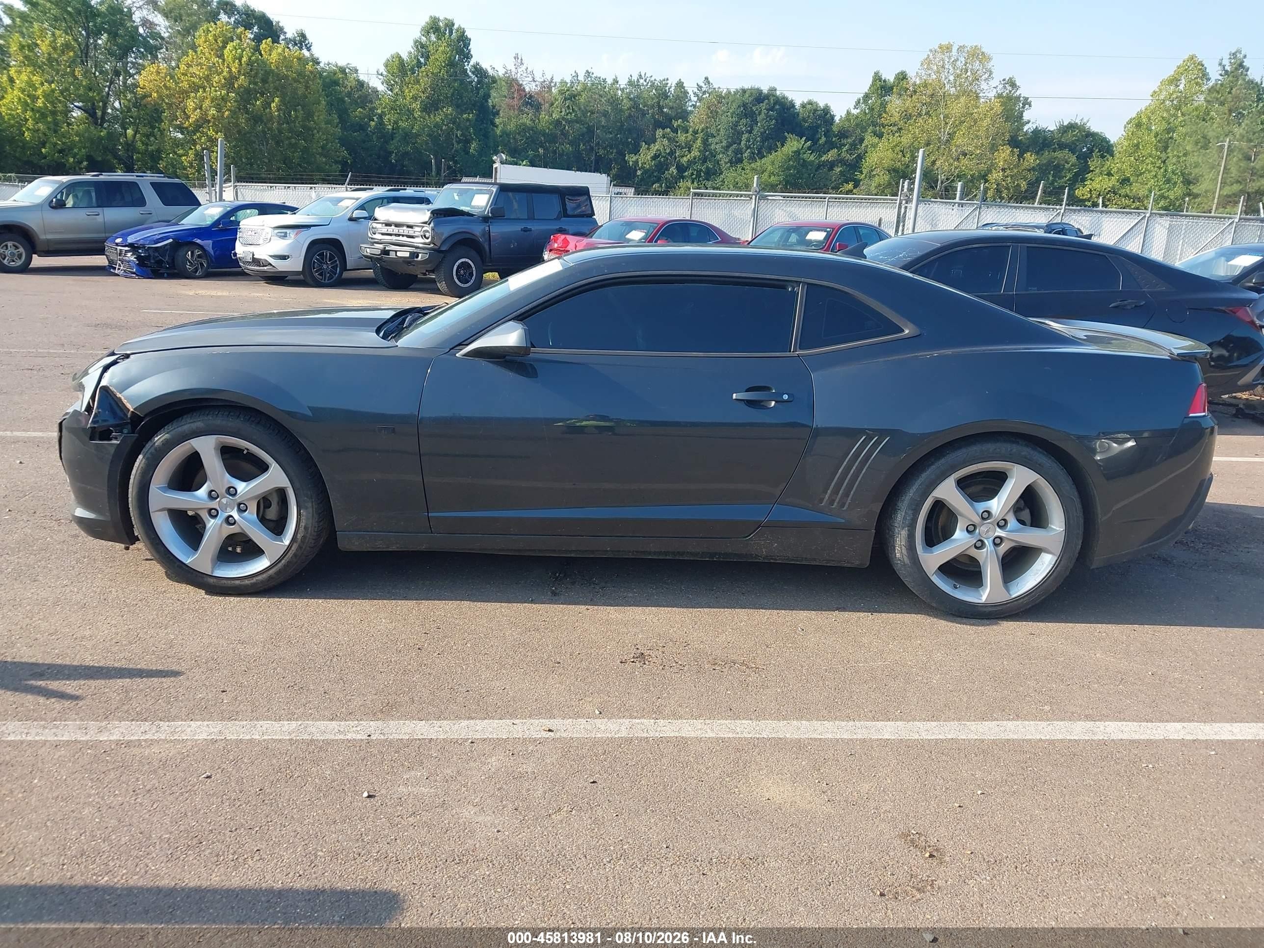 2015 Chevrolet Camaro 2lt Серый vin: 2G1FF1E31F9270329