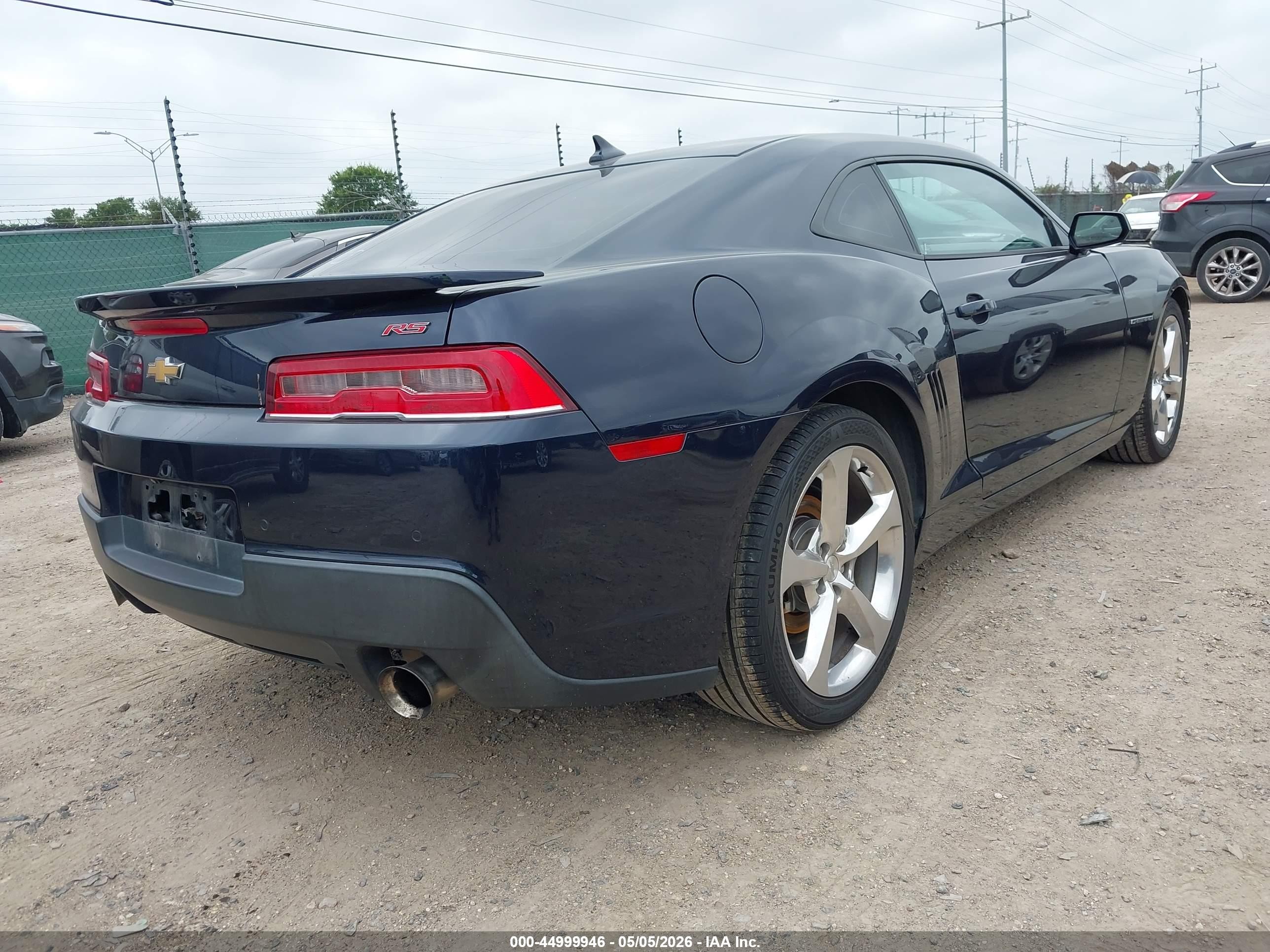 2015 Chevrolet Camaro 2lt Blue vin: 2G1FF1E31F9307962