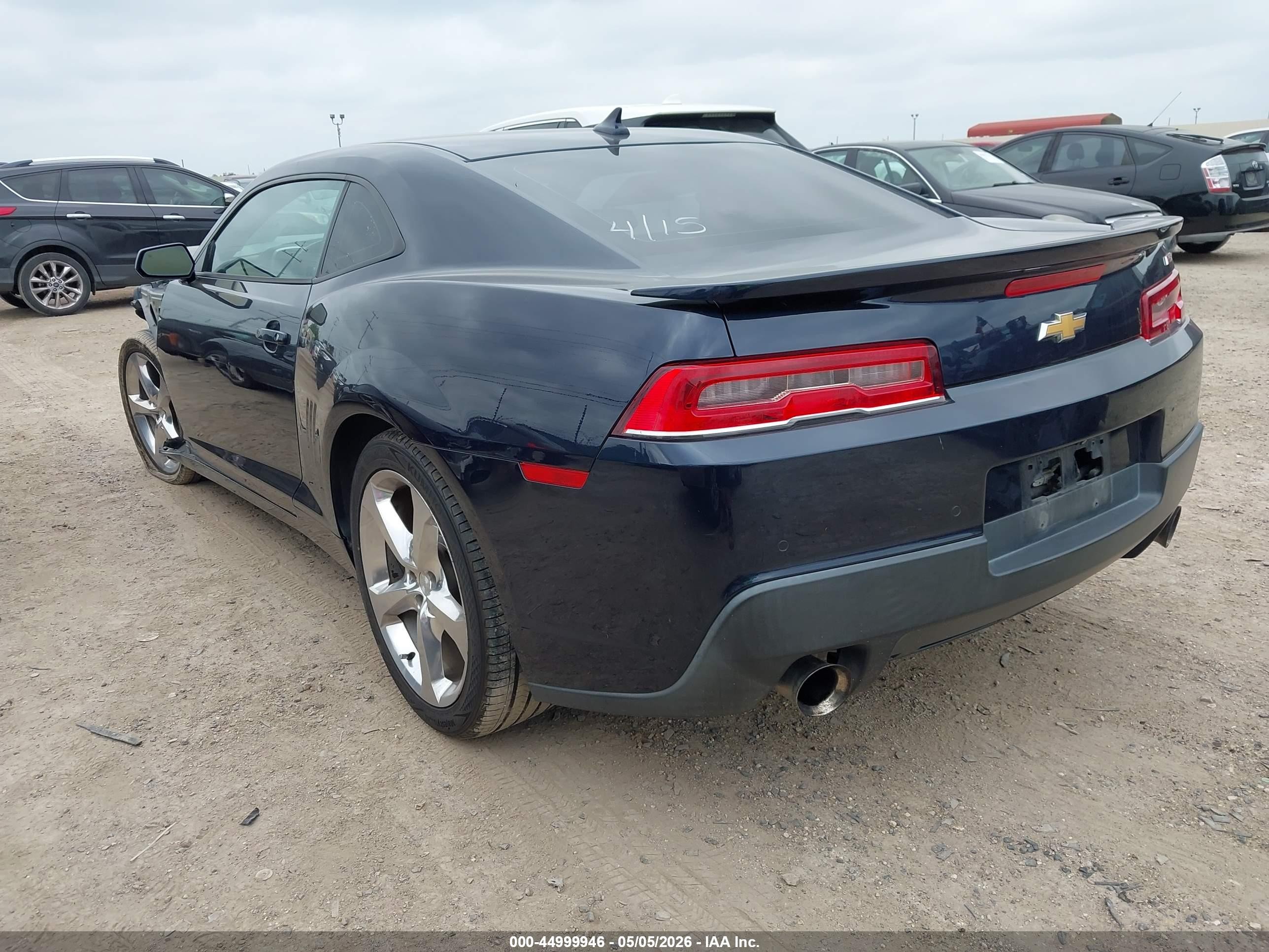 2015 Chevrolet Camaro 2lt Blue vin: 2G1FF1E31F9307962