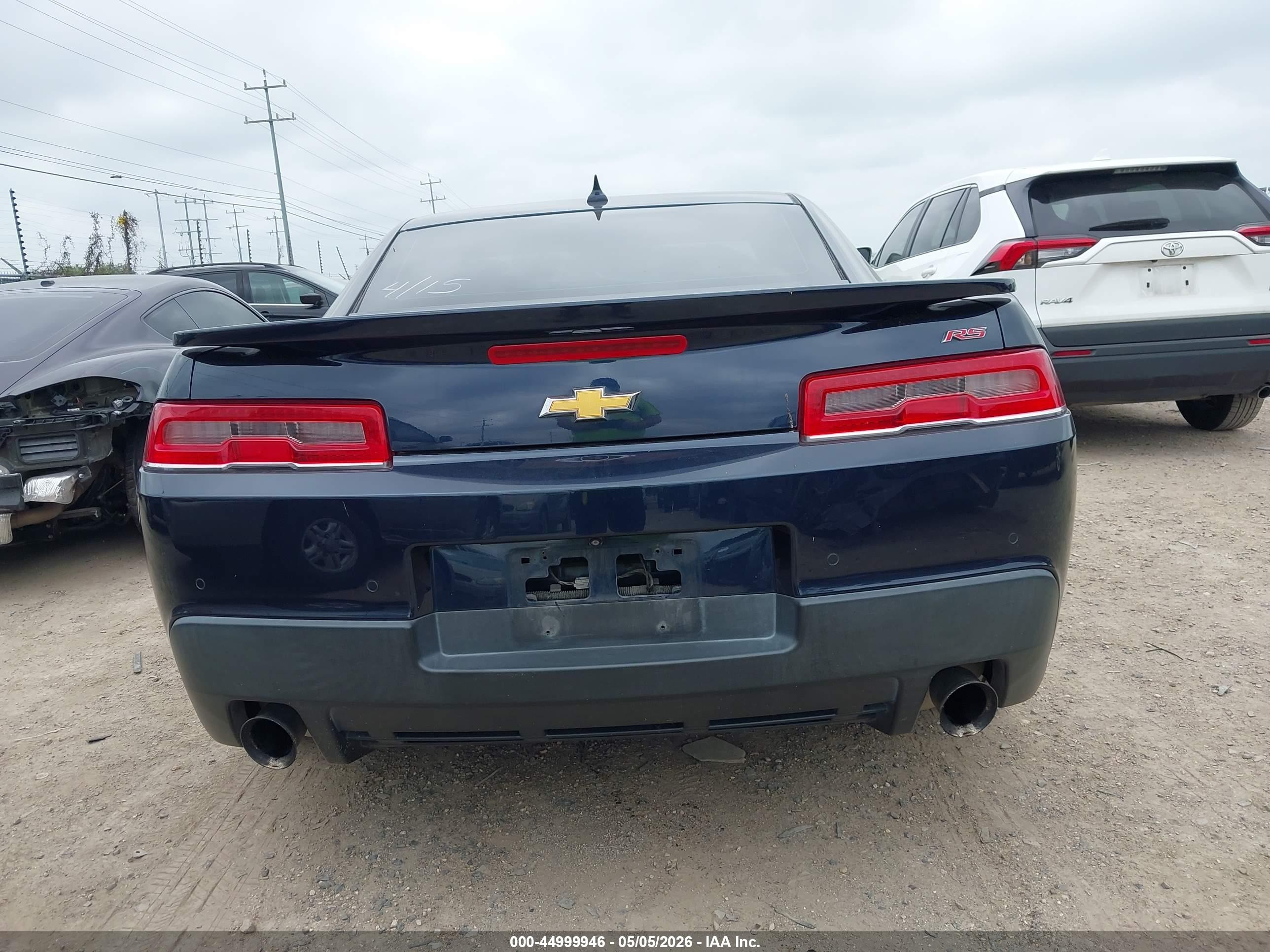 2015 Chevrolet Camaro 2lt Blue vin: 2G1FF1E31F9307962