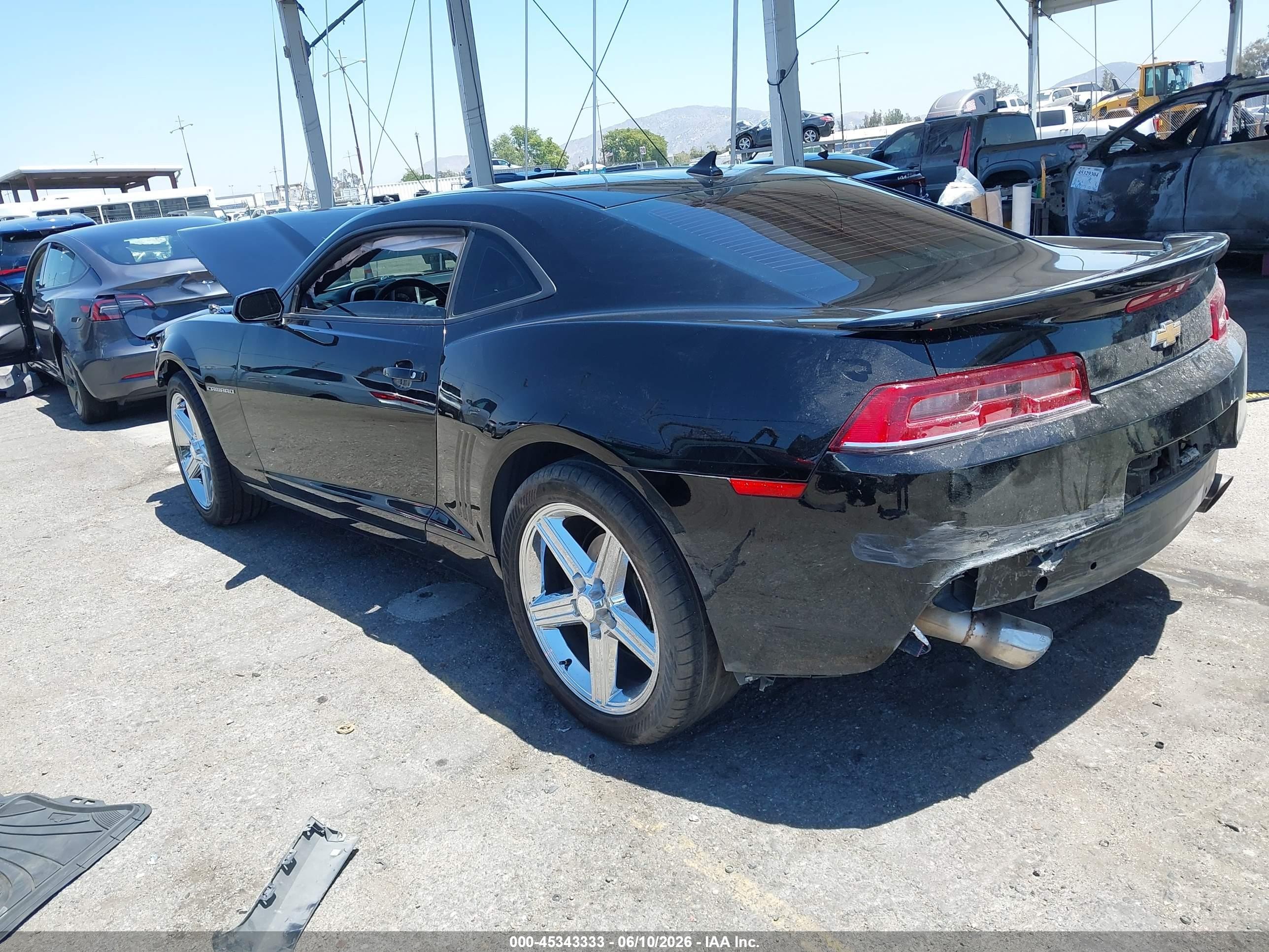 2015 Chevrolet Camaro 2lt Черный vin: 2G1FF1E33F9156123