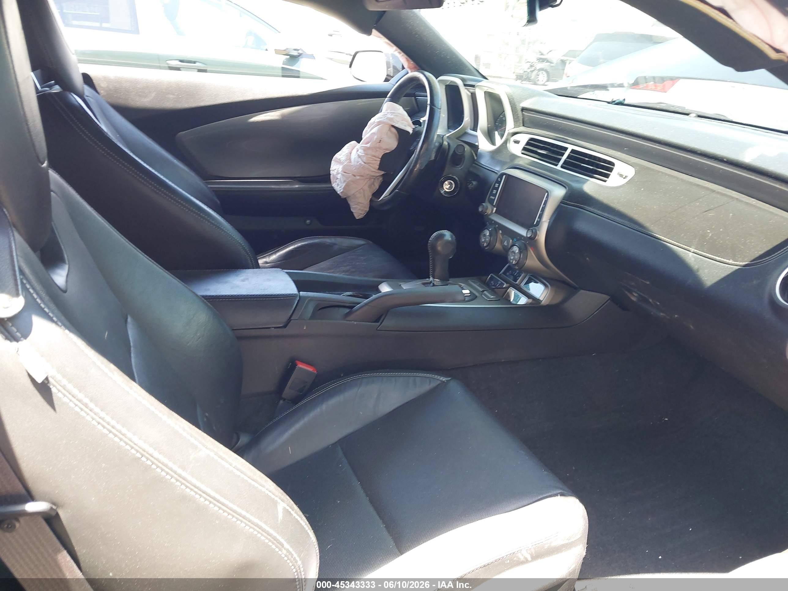 2015 Chevrolet Camaro 2lt Черный vin: 2G1FF1E33F9156123
