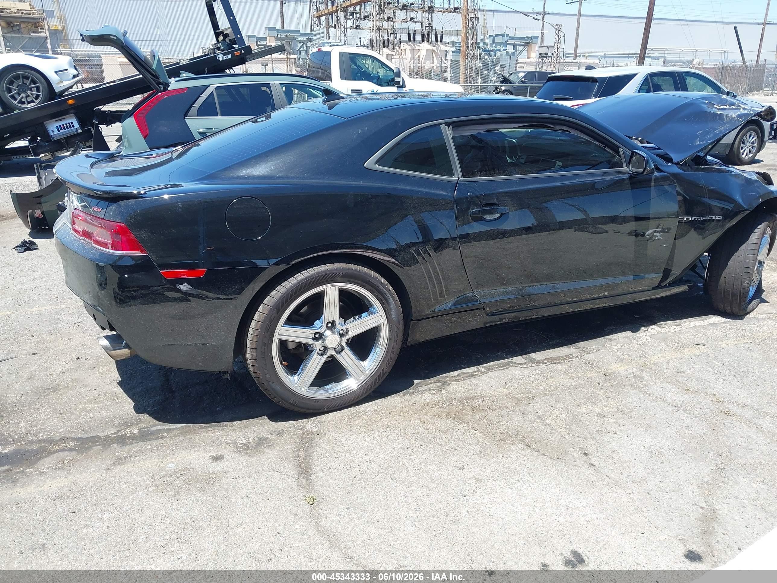 2015 Chevrolet Camaro 2lt Черный vin: 2G1FF1E33F9156123