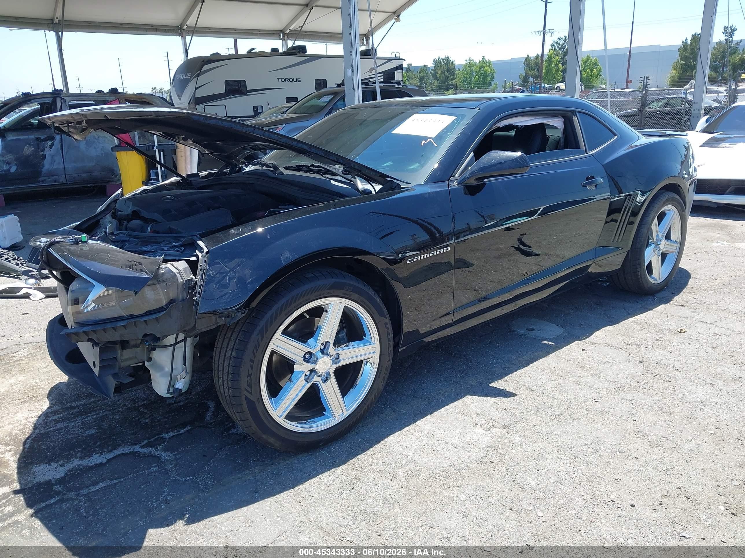 2015 Chevrolet Camaro 2lt Черный vin: 2G1FF1E33F9156123