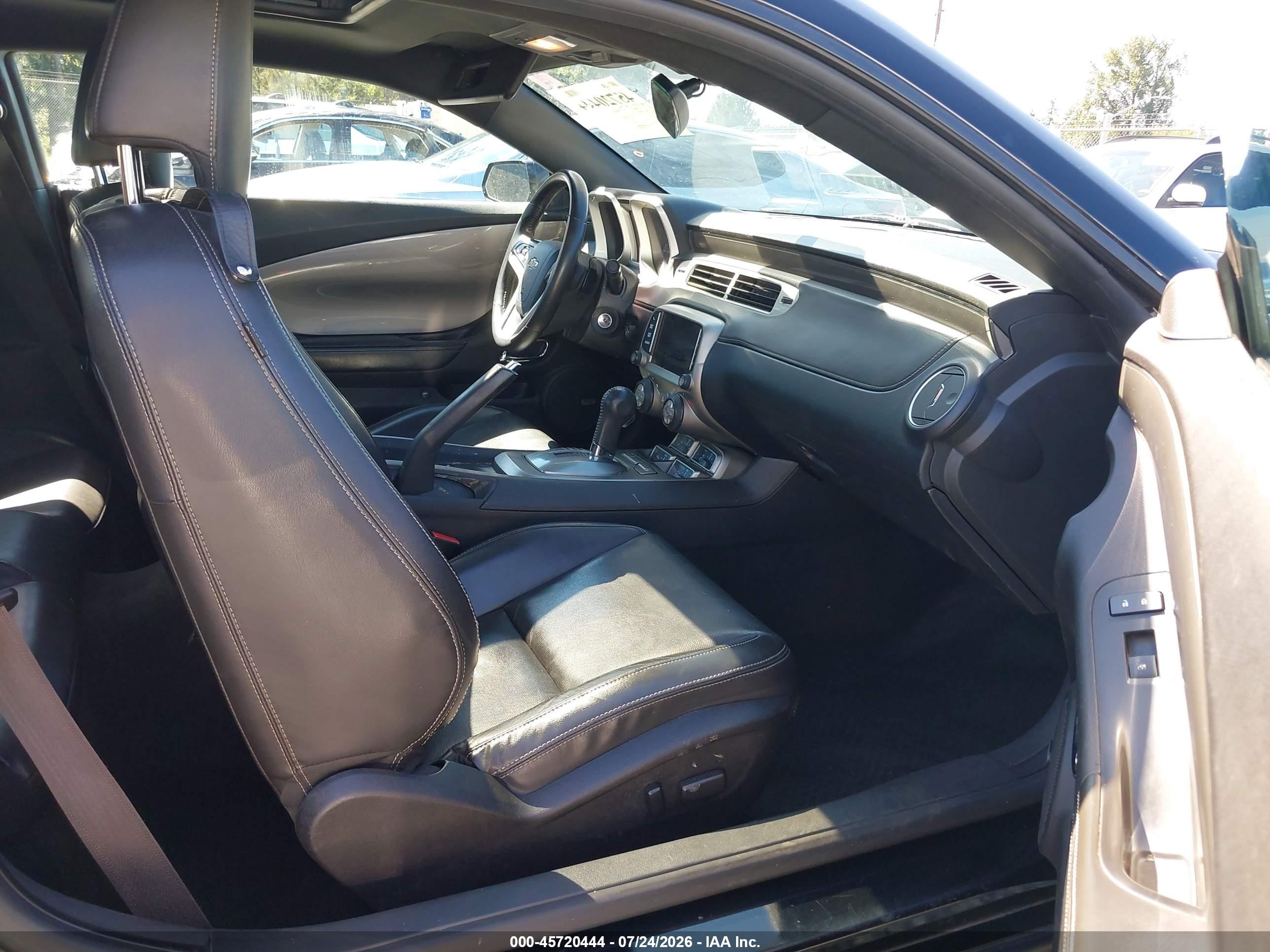 2015 Chevrolet Camaro 2lt Black vin: 2G1FF1E33F9190076