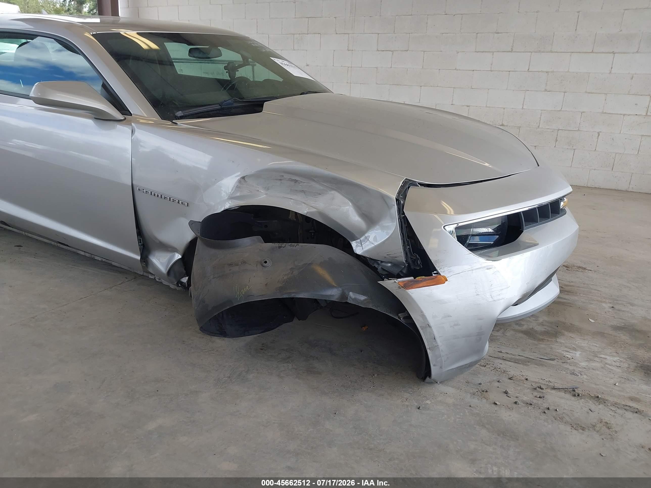 2015 Chevrolet Camaro 2lt Silver vin: 2G1FF1E33F9302424