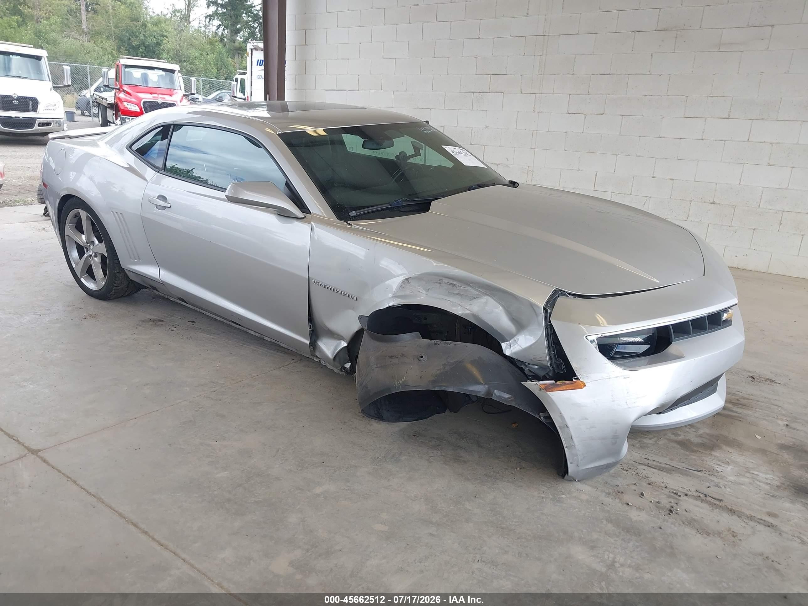 2015 Chevrolet Camaro 2lt Silver vin: 2G1FF1E33F9302424