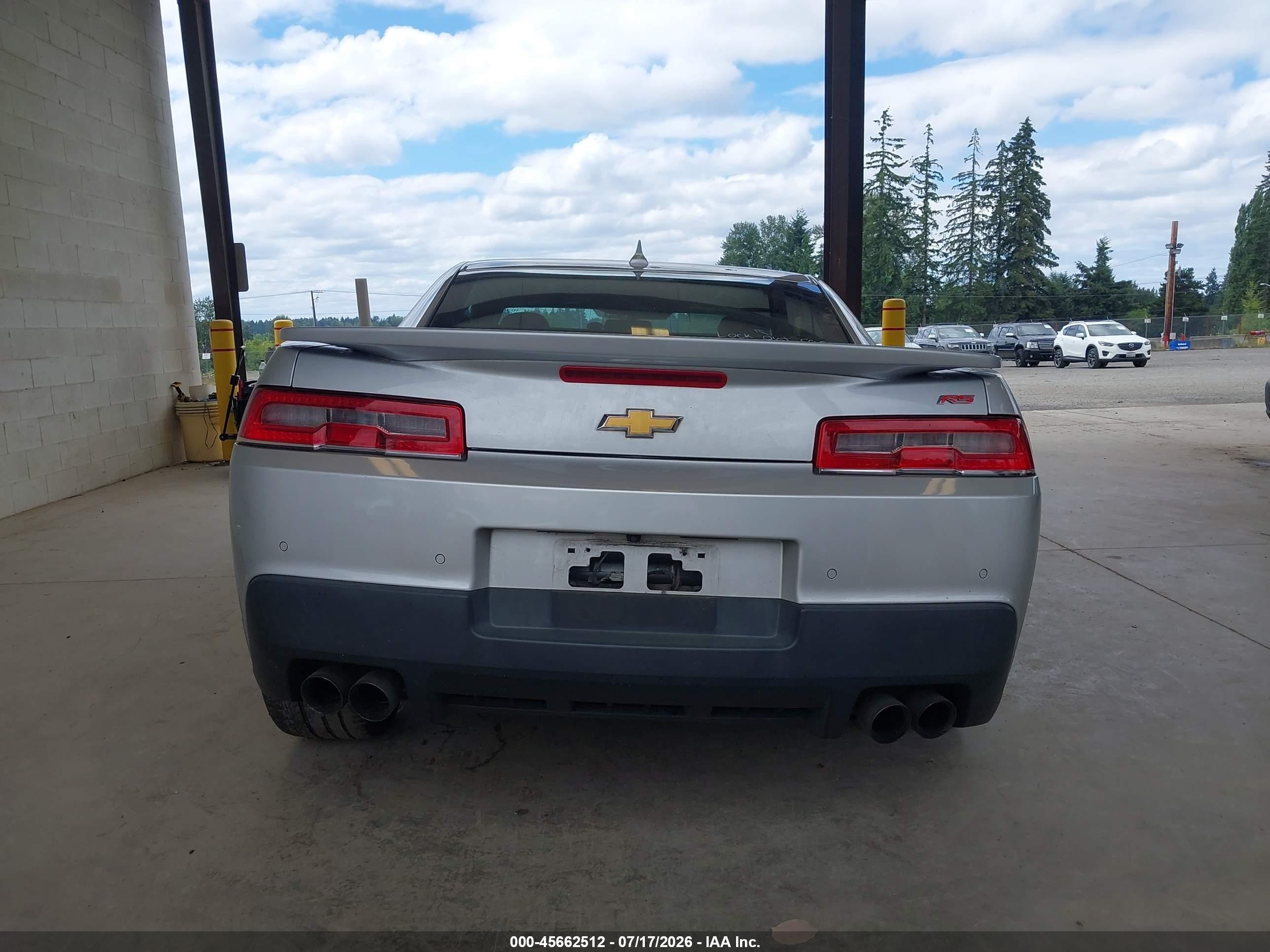 2015 Chevrolet Camaro 2lt Silver vin: 2G1FF1E33F9302424