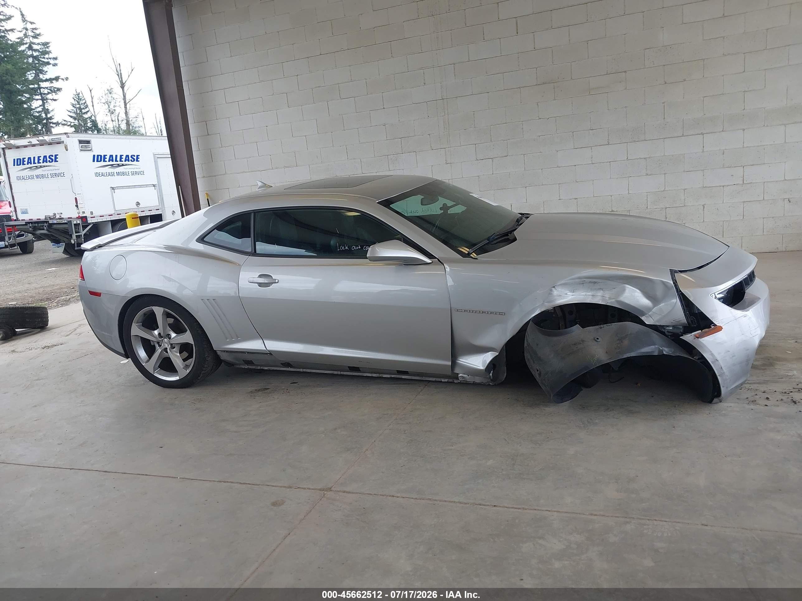 2015 Chevrolet Camaro 2lt Silver vin: 2G1FF1E33F9302424