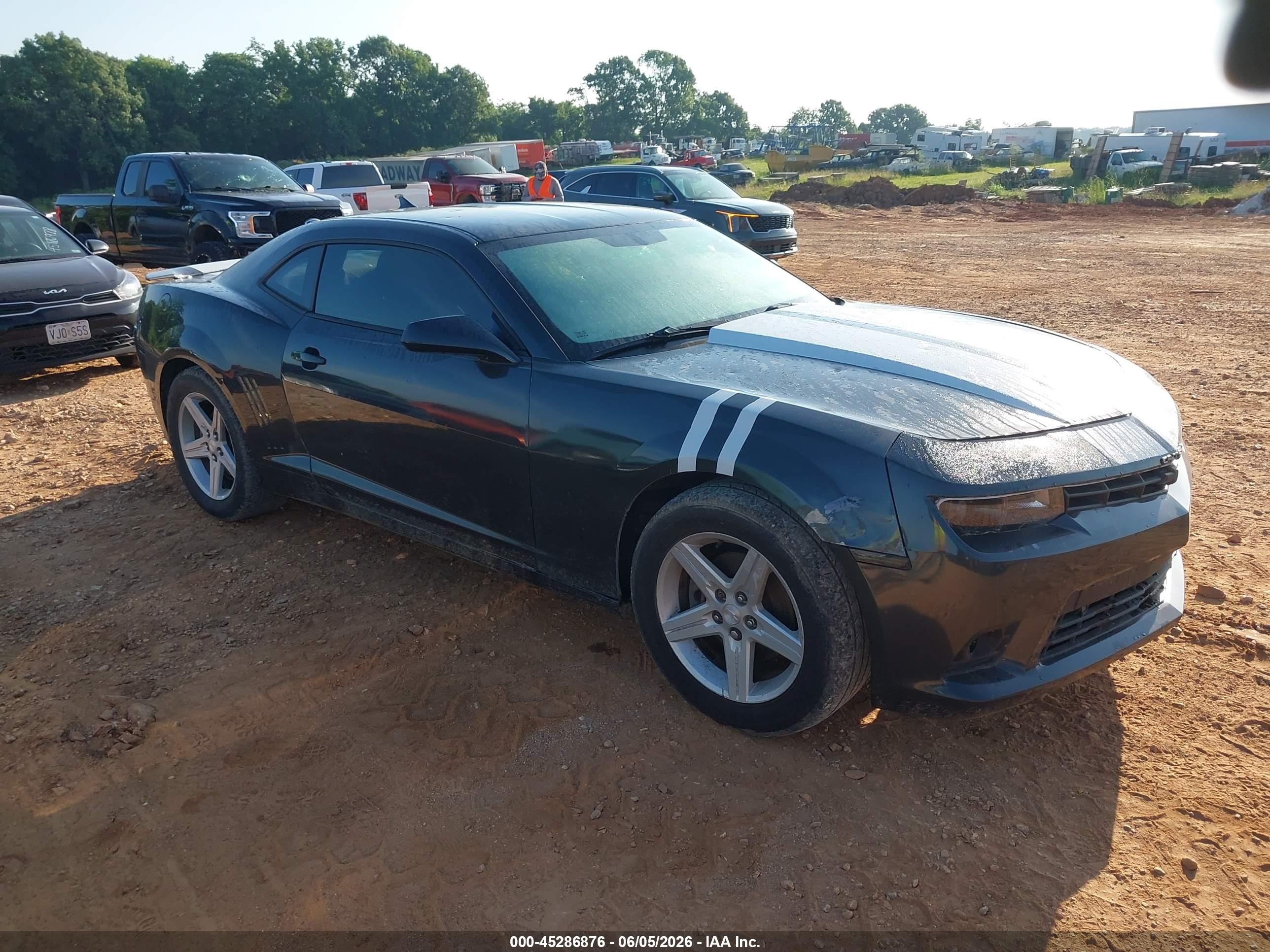 2014 Chevrolet Camaro 1lt Gray vin: 2G1FF1E35E9254004