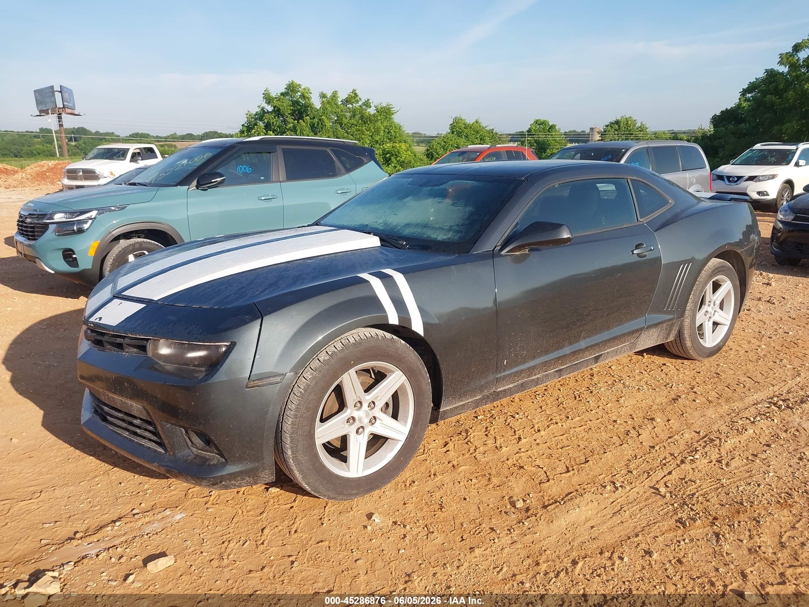 2014 Chevrolet Camaro 1lt Gray vin: 2G1FF1E35E9254004
