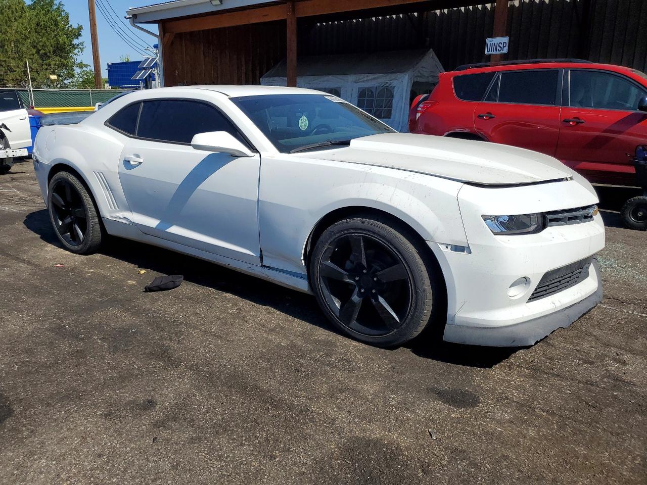 2014 Chevrolet Camaro Lt White vin: 2G1FF1E35E9287021