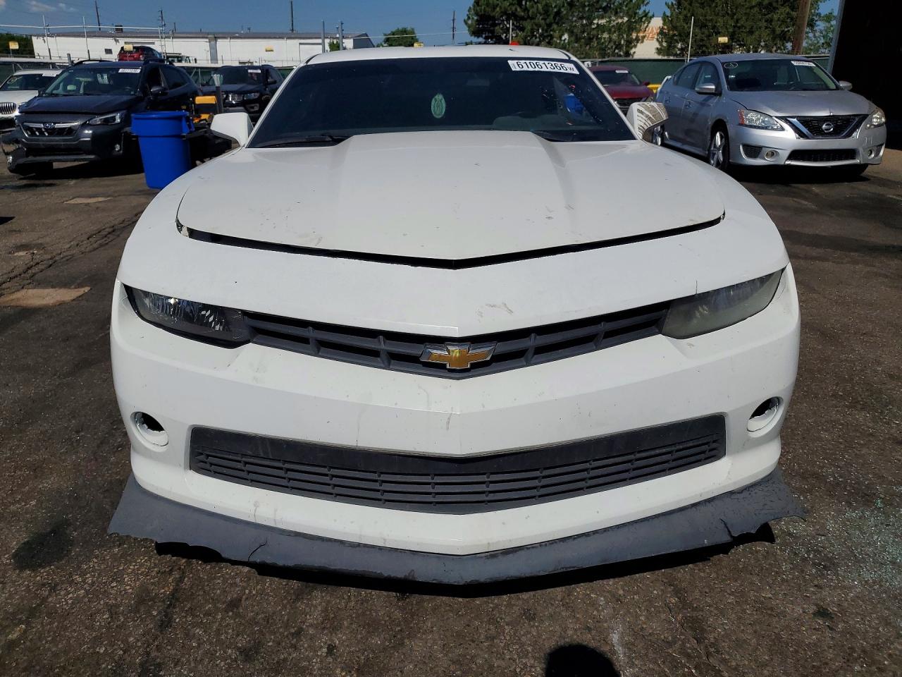 2014 Chevrolet Camaro Lt White vin: 2G1FF1E35E9287021
