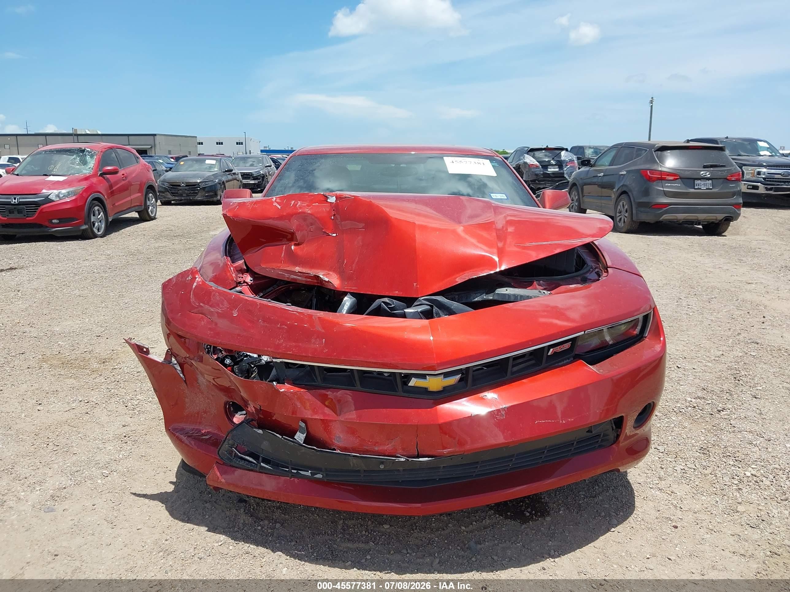 2015 Chevrolet Camaro 2lt Бордовый vin: 2G1FF1E35F9147522