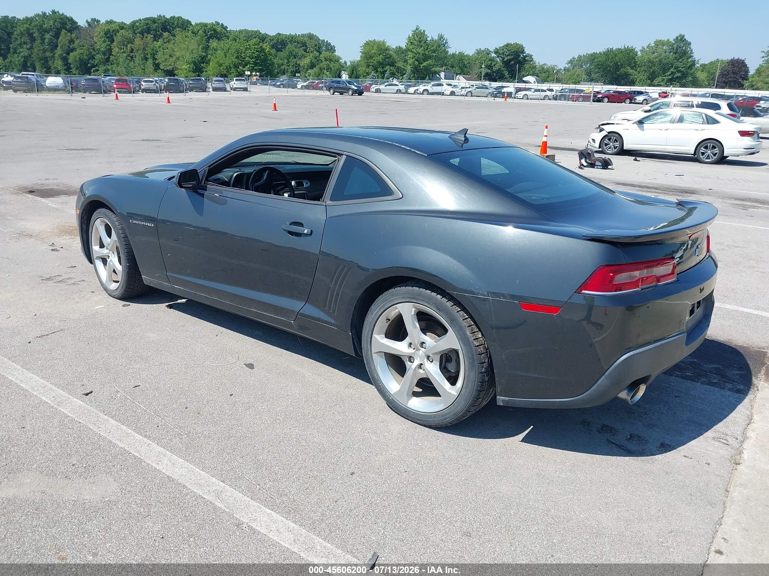 2015 Chevrolet Camaro 2lt Серый vin: 2G1FF1E35F9148153
