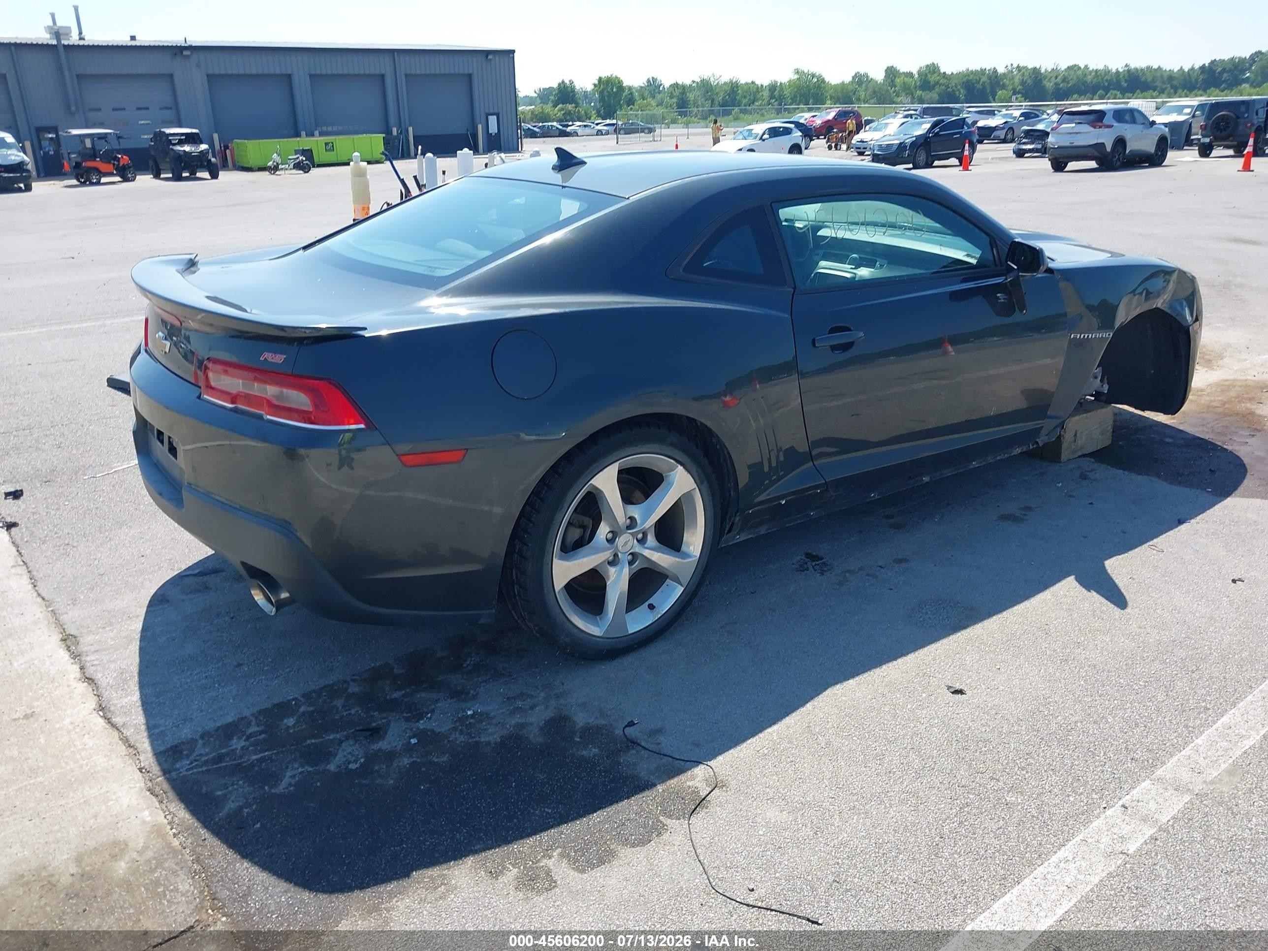 2015 Chevrolet Camaro 2lt Серый vin: 2G1FF1E35F9148153