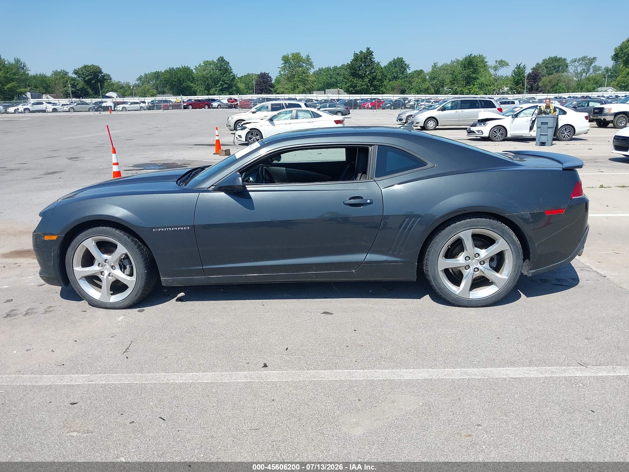 2015 Chevrolet Camaro 2lt Серый vin: 2G1FF1E35F9148153