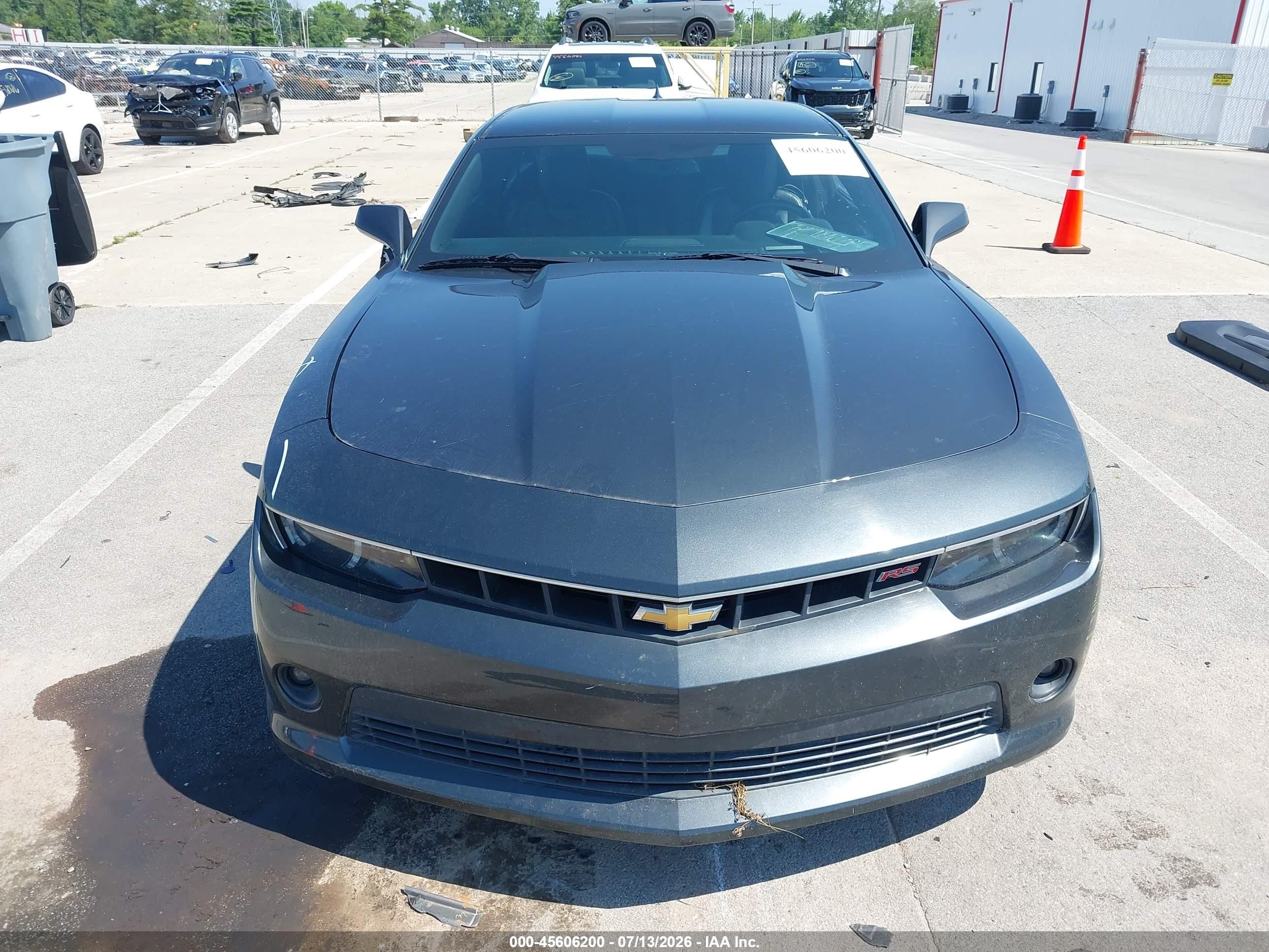 2015 Chevrolet Camaro 2lt Серый vin: 2G1FF1E35F9148153