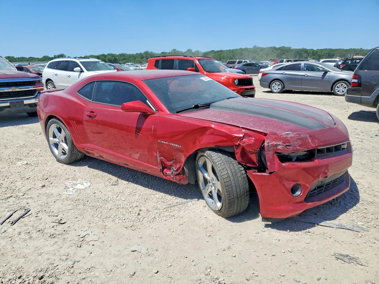 2015 Chevrolet Camaro Lt Red vin: 2G1FF1E35F9173506