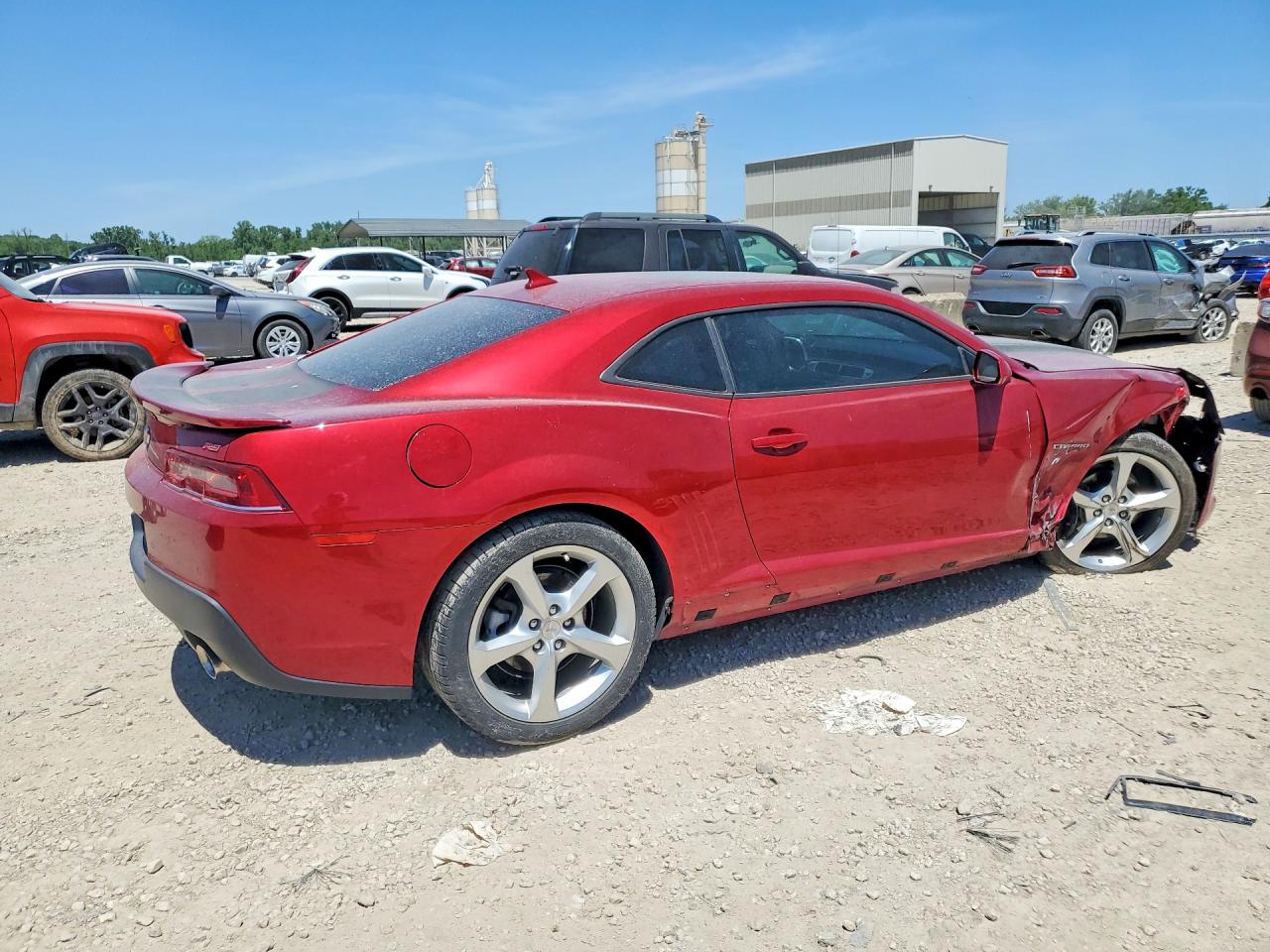 2015 Chevrolet Camaro Lt Red vin: 2G1FF1E35F9173506