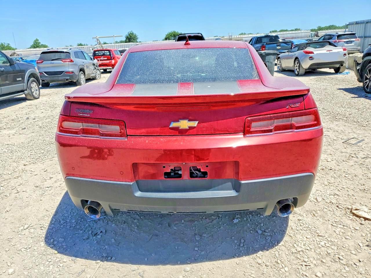 2015 Chevrolet Camaro Lt Red vin: 2G1FF1E35F9173506