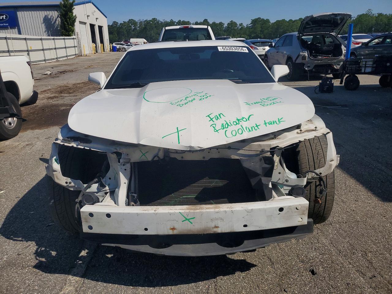 2015 Chevrolet Camaro Lt White vin: 2G1FF1E35F9228763