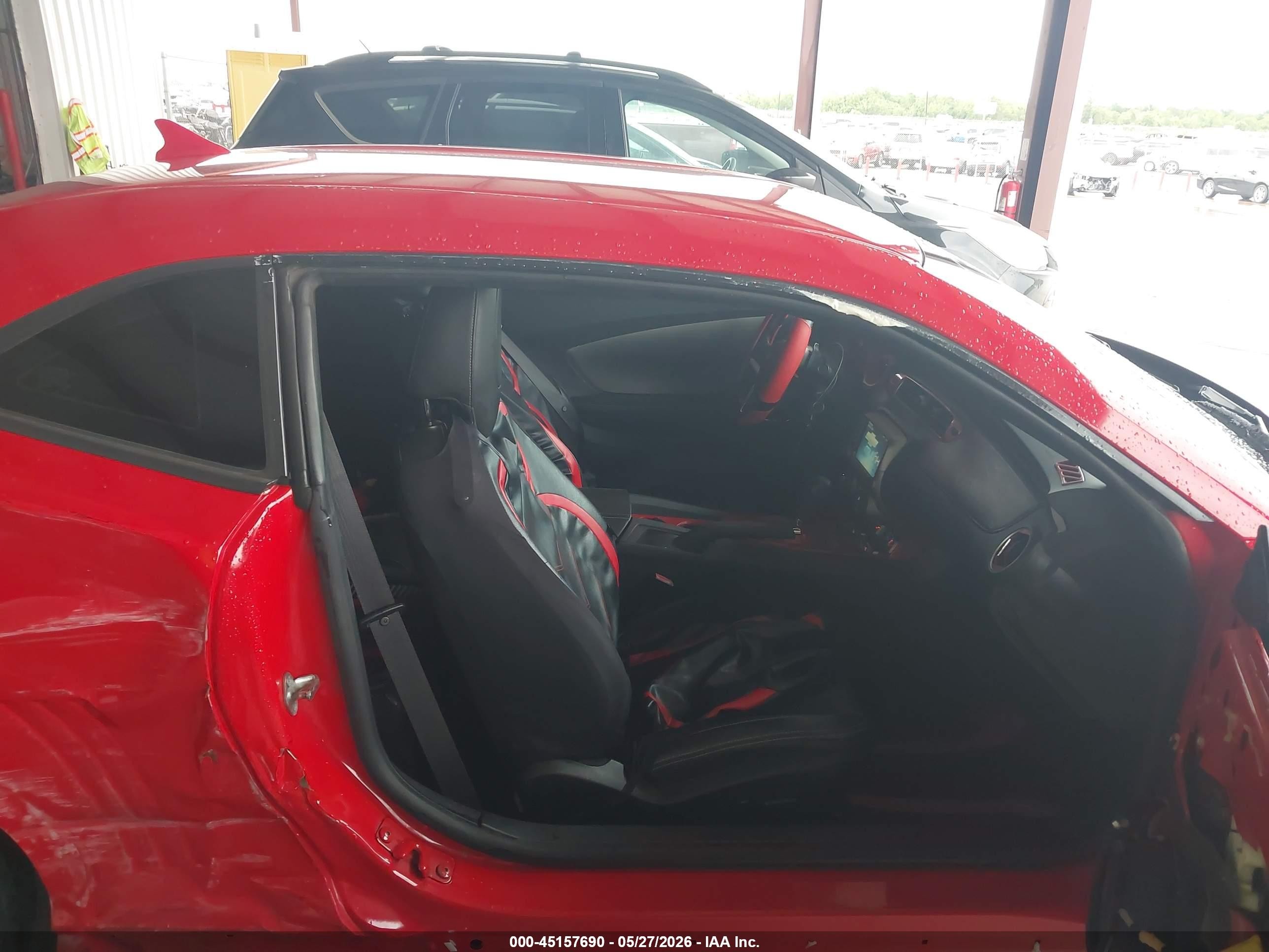 2015 Chevrolet Camaro 2lt Red vin: 2G1FF1E37F9167657