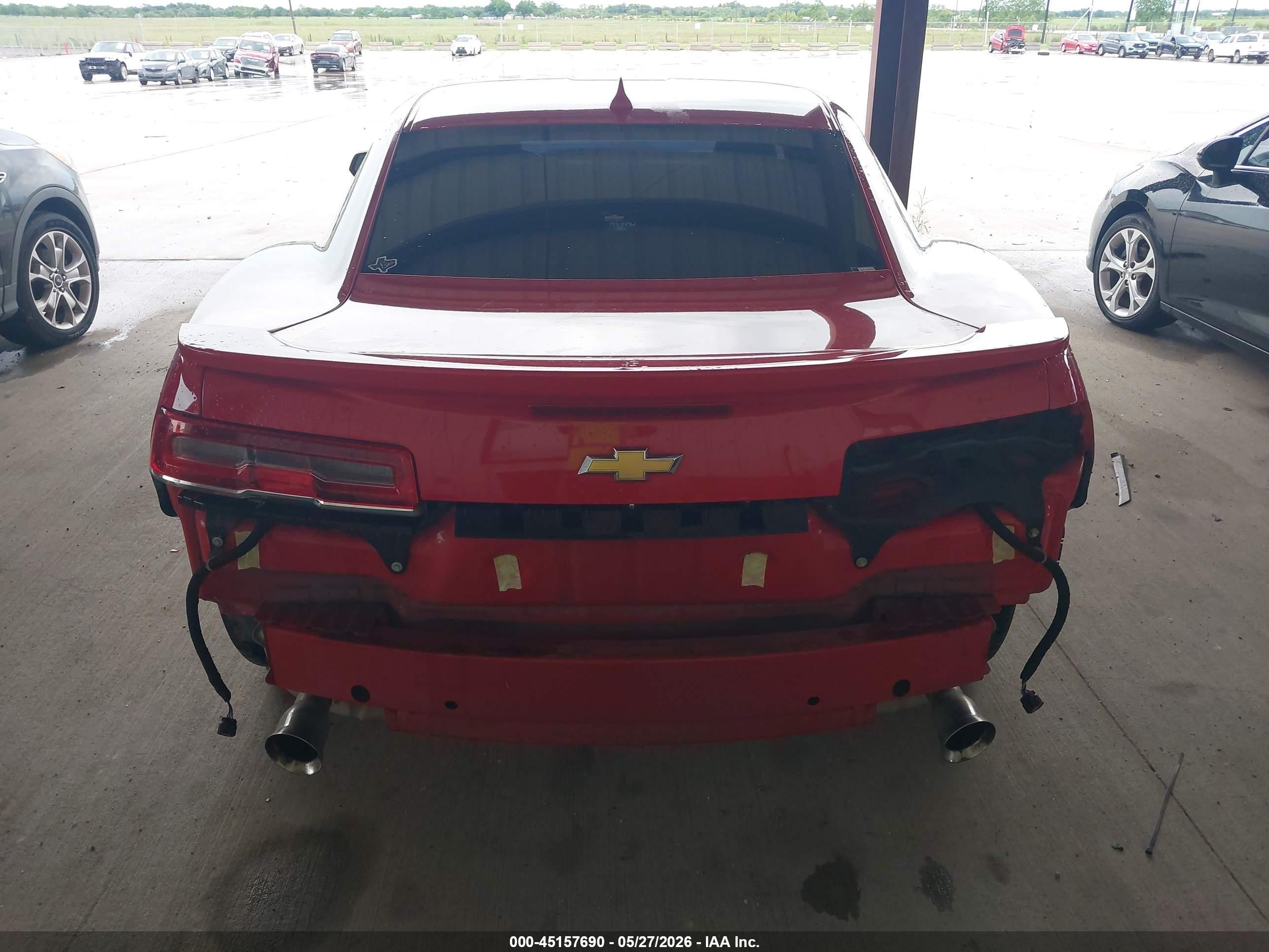 2015 Chevrolet Camaro 2lt Red vin: 2G1FF1E37F9167657