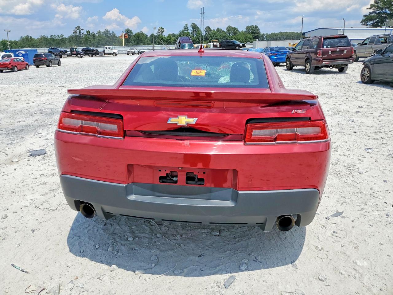 2015 Chevrolet Camaro Lt Red vin: 2G1FF1E37F9264051