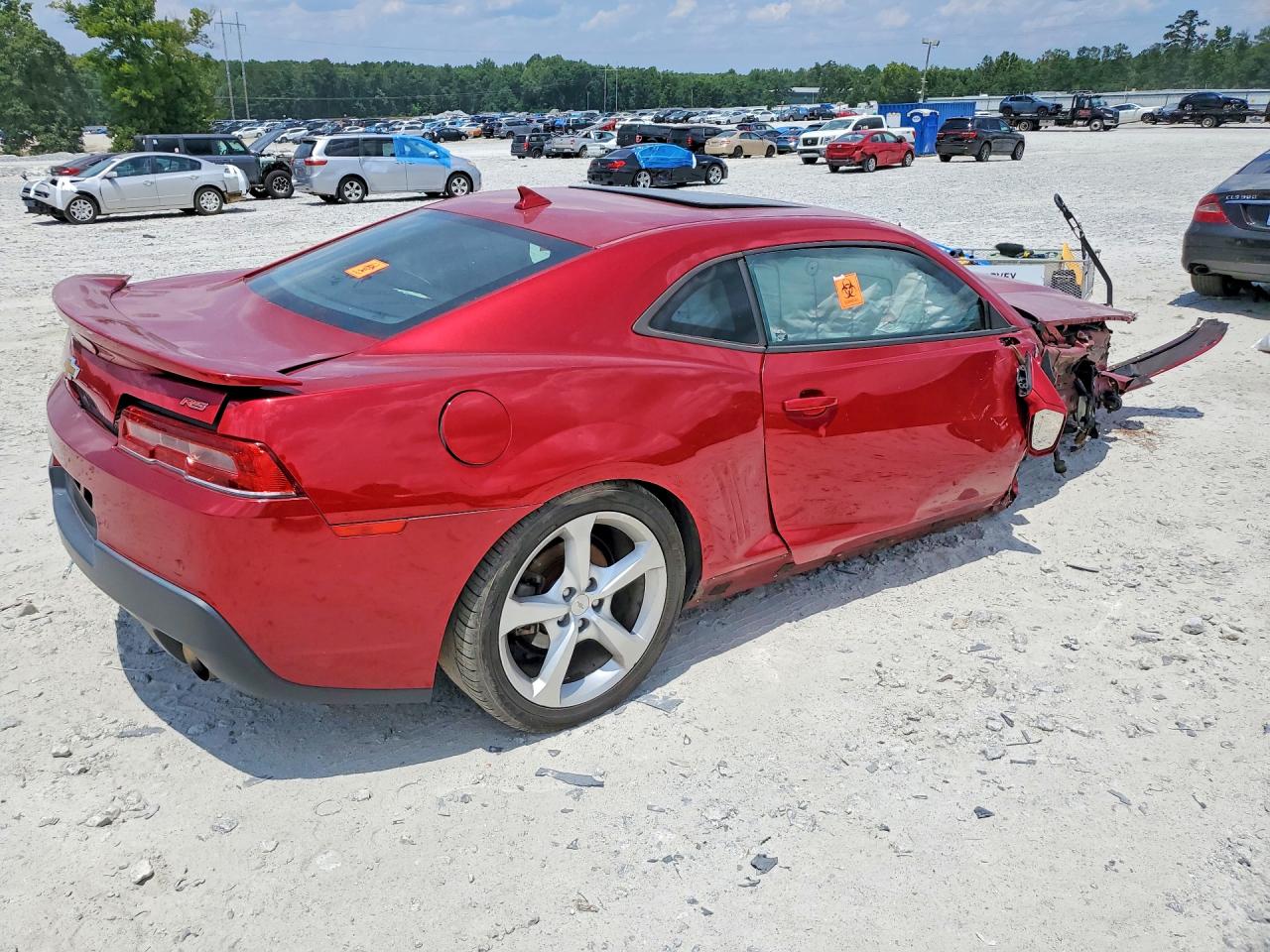 2015 Chevrolet Camaro Lt Red vin: 2G1FF1E37F9264051