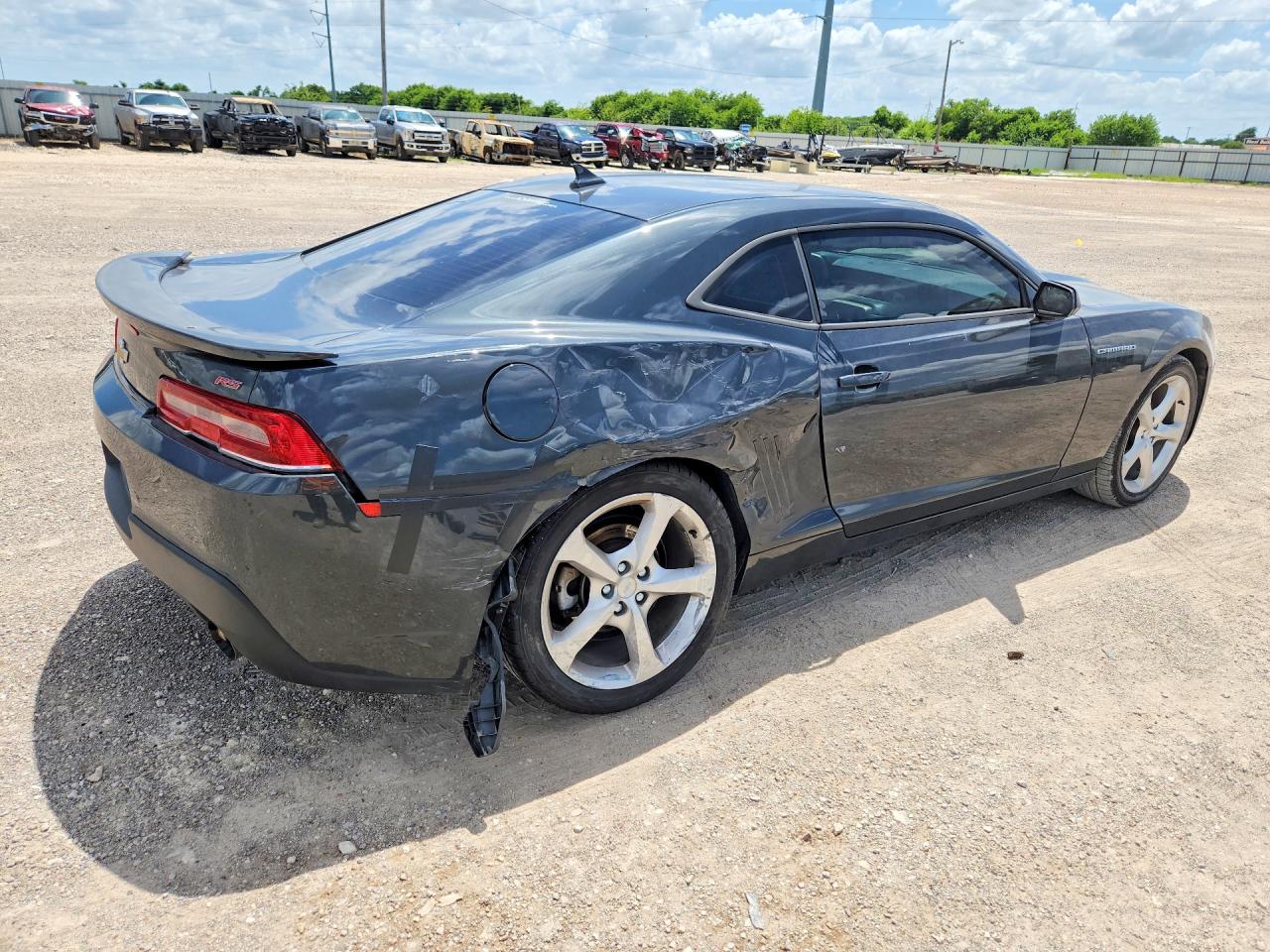 2015 Chevrolet Camaro Серый vin: 2G1FF1E37F9264227