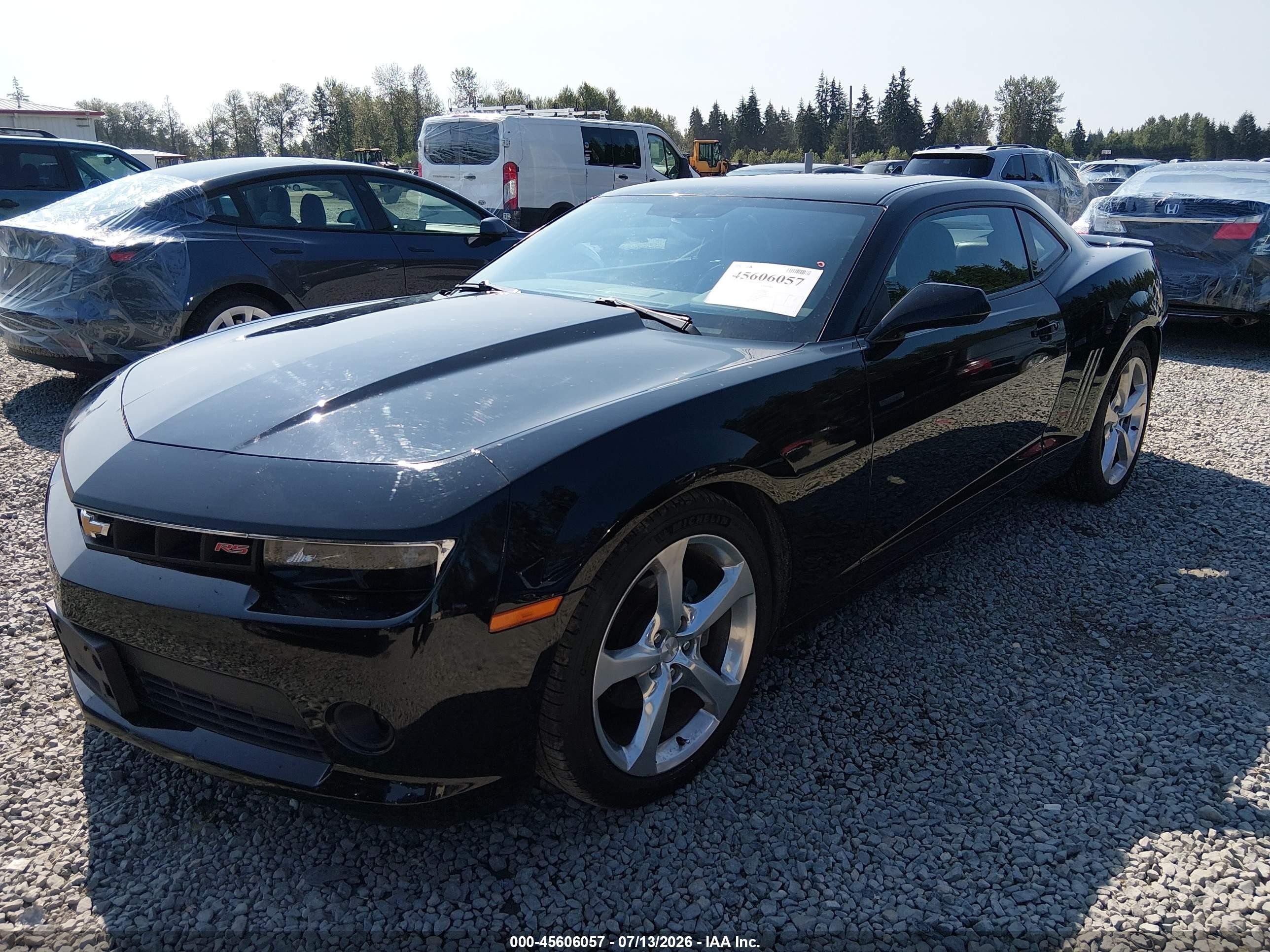 2015 Chevrolet Camaro 2lt Черный vin: 2G1FF1E39F9264603
