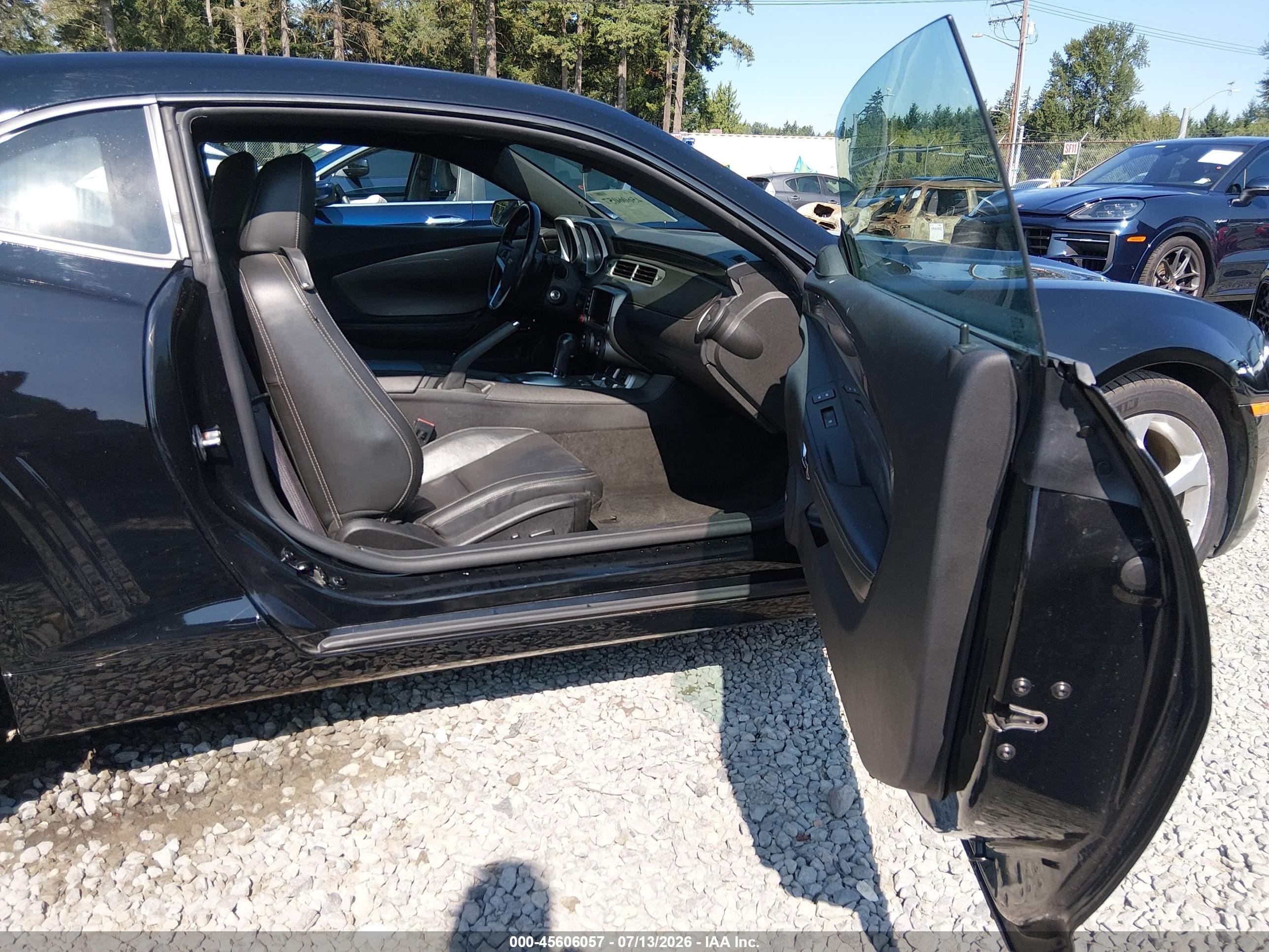 2015 Chevrolet Camaro 2lt Черный vin: 2G1FF1E39F9264603